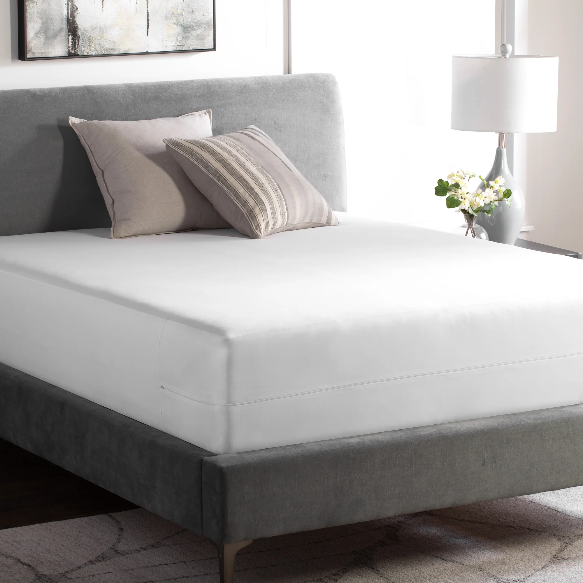 Weekender White Cal King 360 Mattress Encasement - Image 3