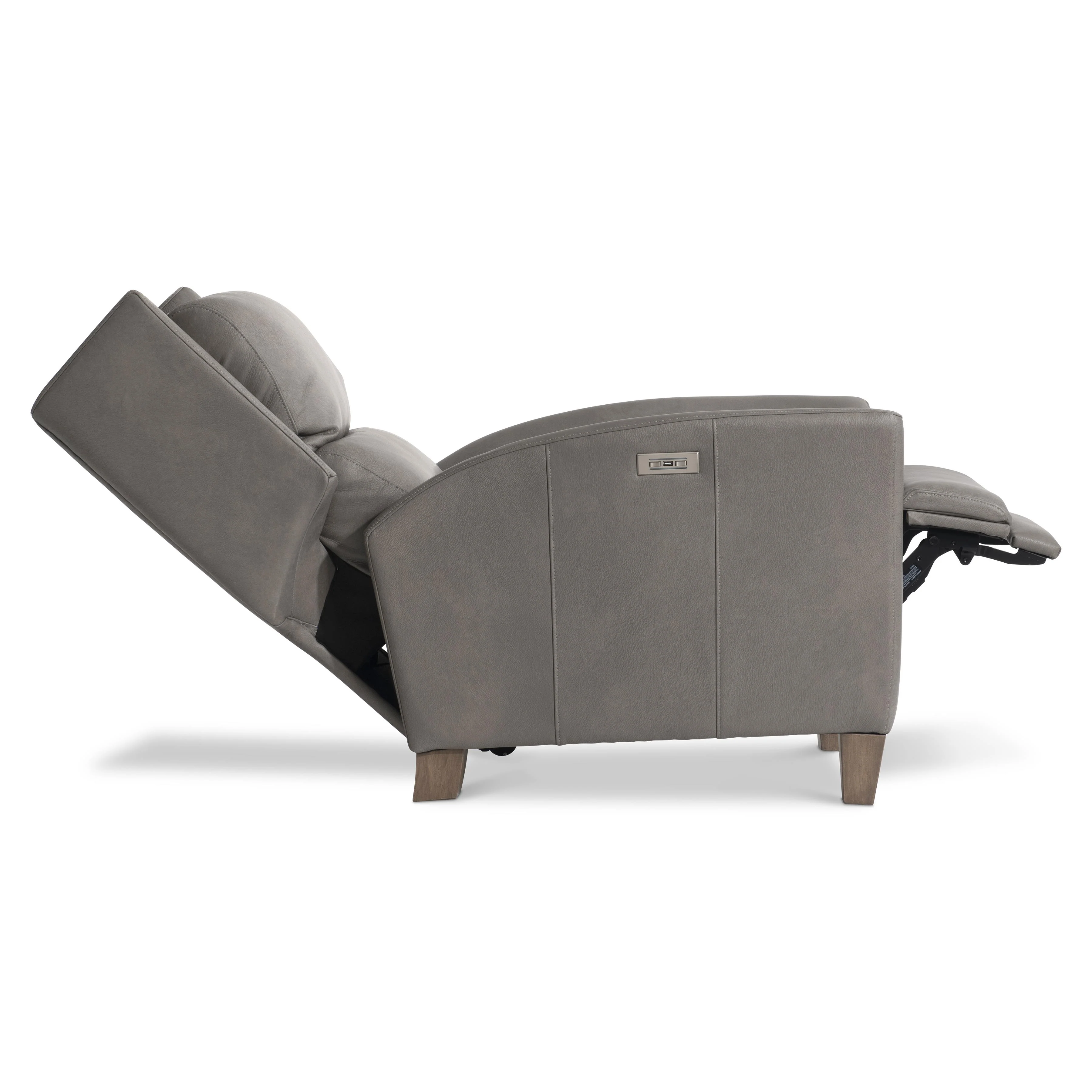 Weller Grey Leather Power Motion Chair - Image 5