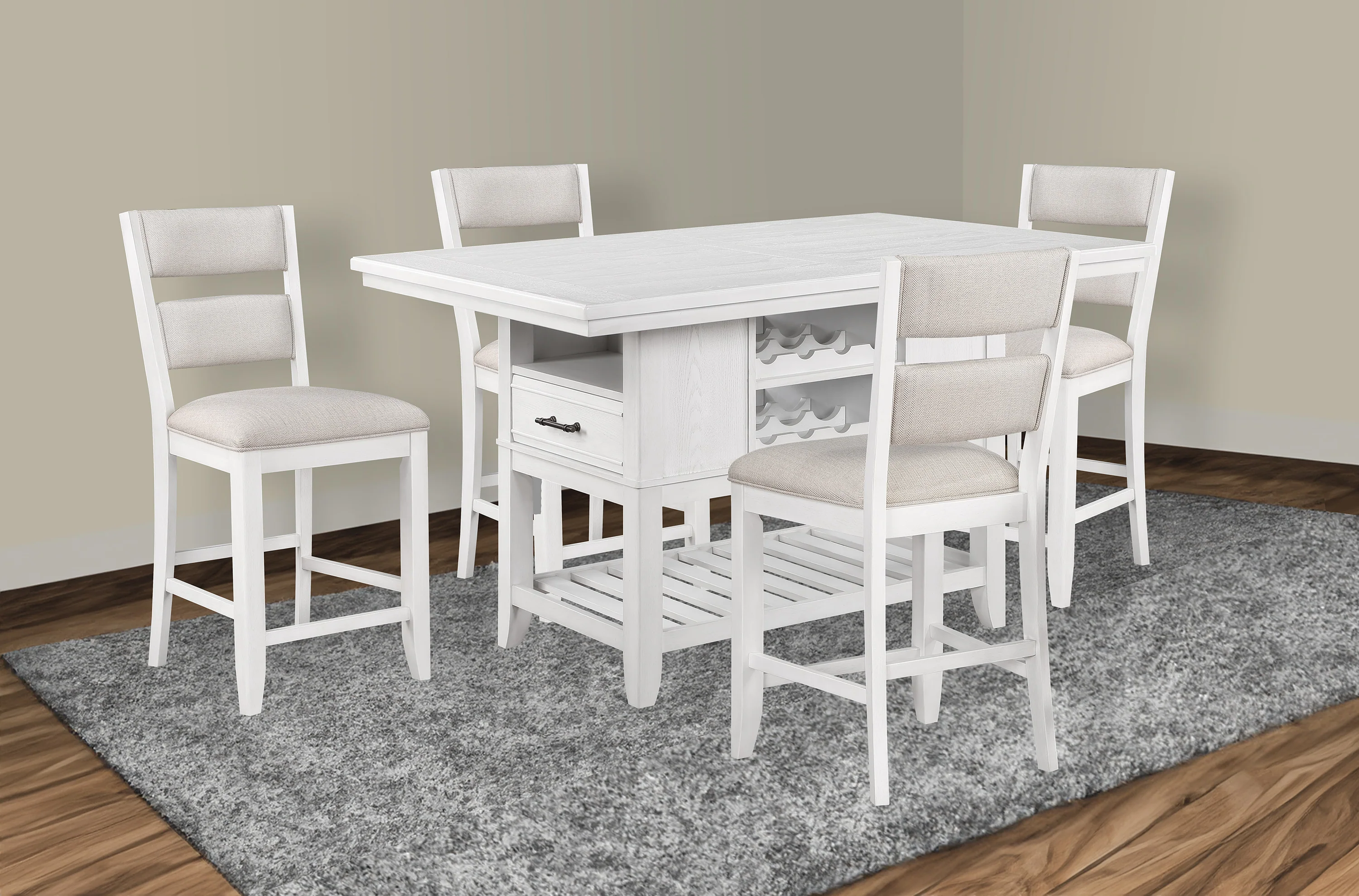 Wendy White Counter Height Dining Set - Image 3