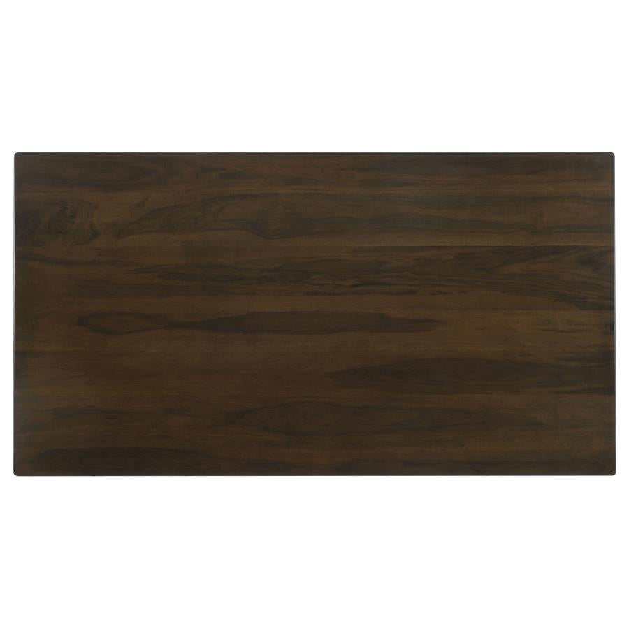 Wes Dark Walnut Rectangular Dining Table - Image 5