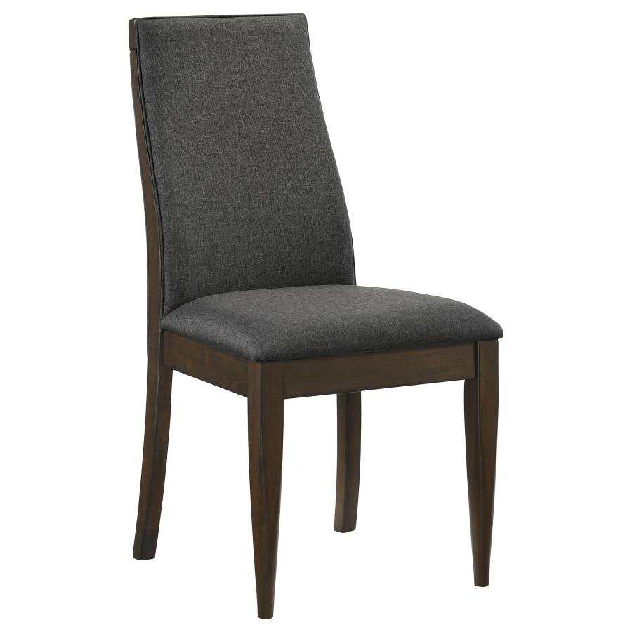 Wes Grey & Dark Walnut Side Chair (Set of 2) - Image 2