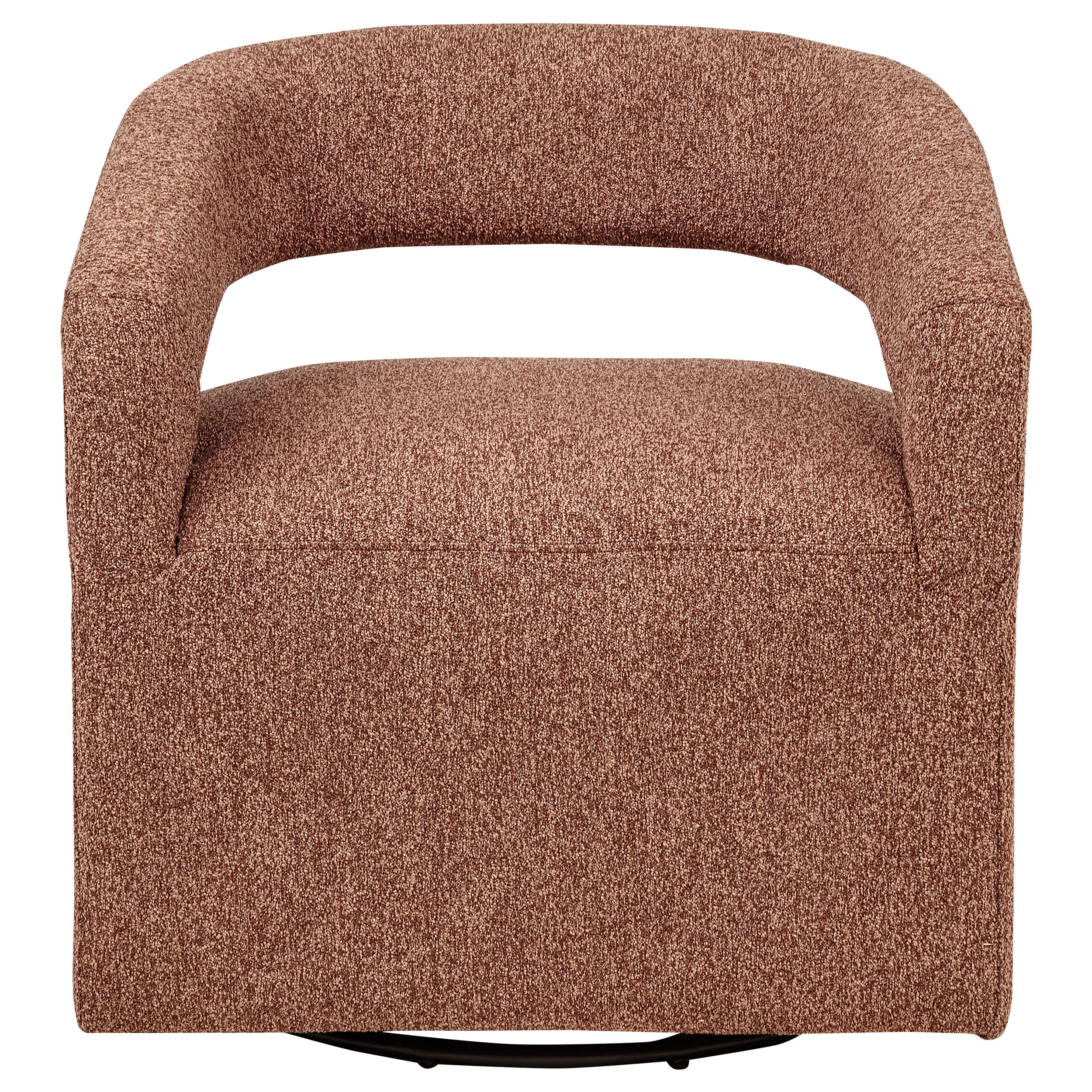 Westhill Berry Boucle Upholstered Swivel Accent Chair - Image 3