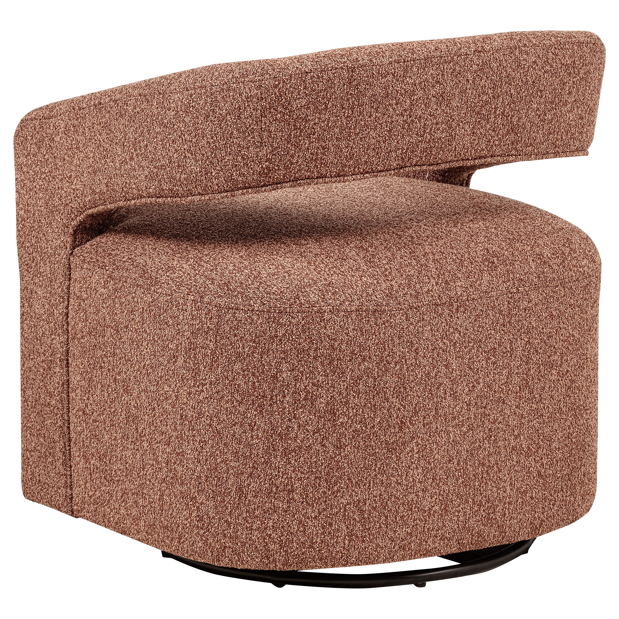 Westhill Berry Boucle Upholstered Swivel Accent Chair - Image 6