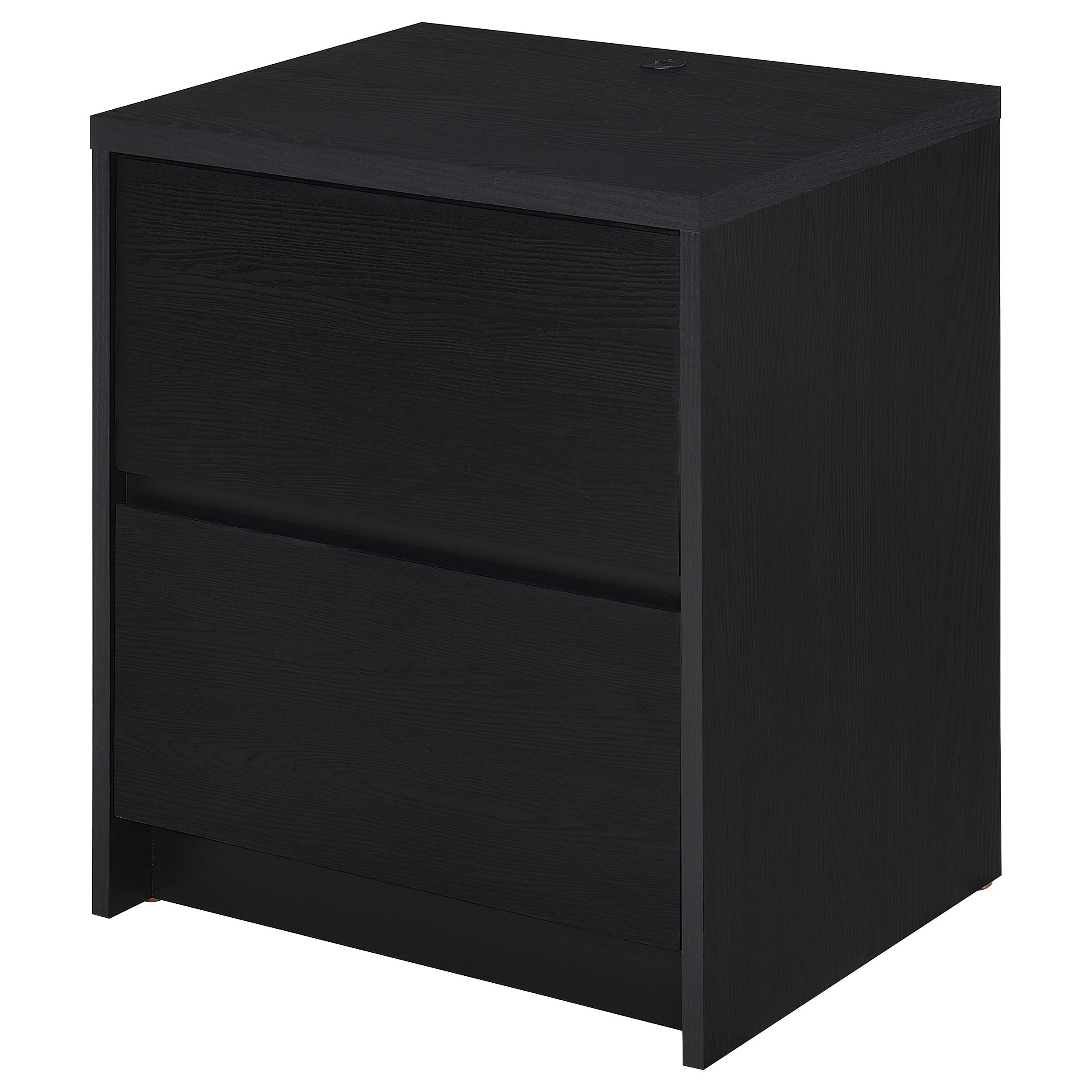 Westpark Black 2-drawer Nightstand LED Lights and USB - Image 6