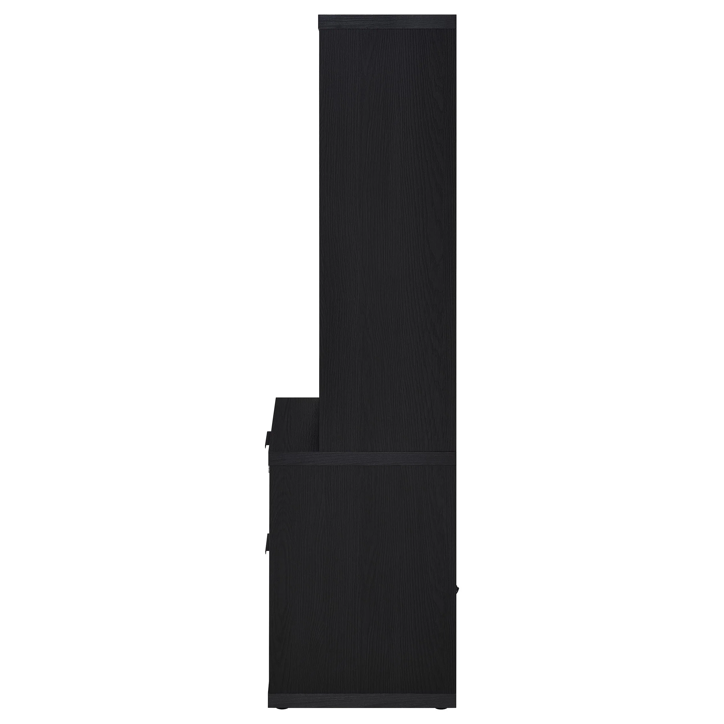 Westpark Black 3-piece Queen Bedroom Set Bookcase Headboard - Image 12