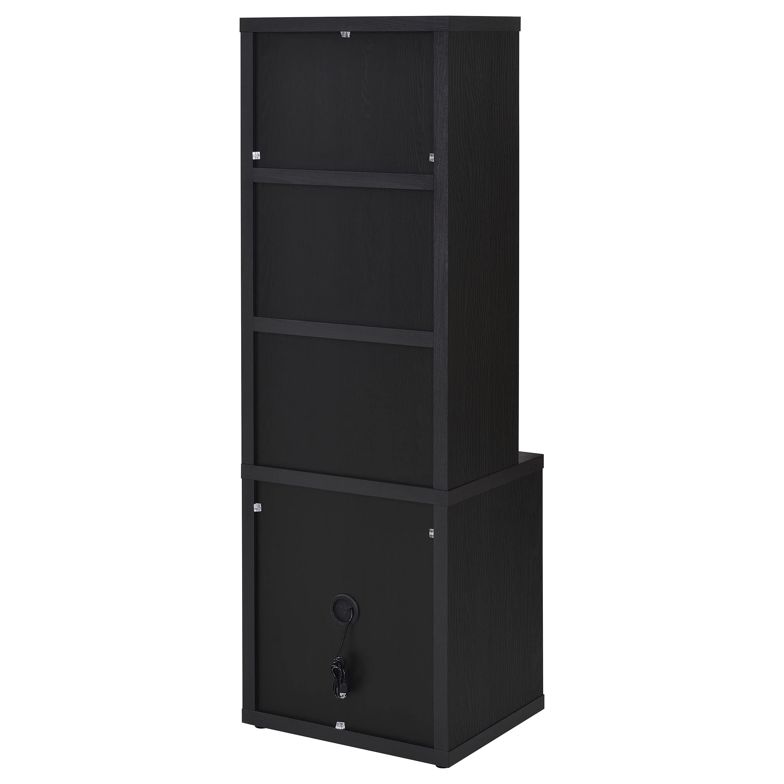 Westpark Black 3-piece Queen Bedroom Set Bookcase Headboard - Image 14