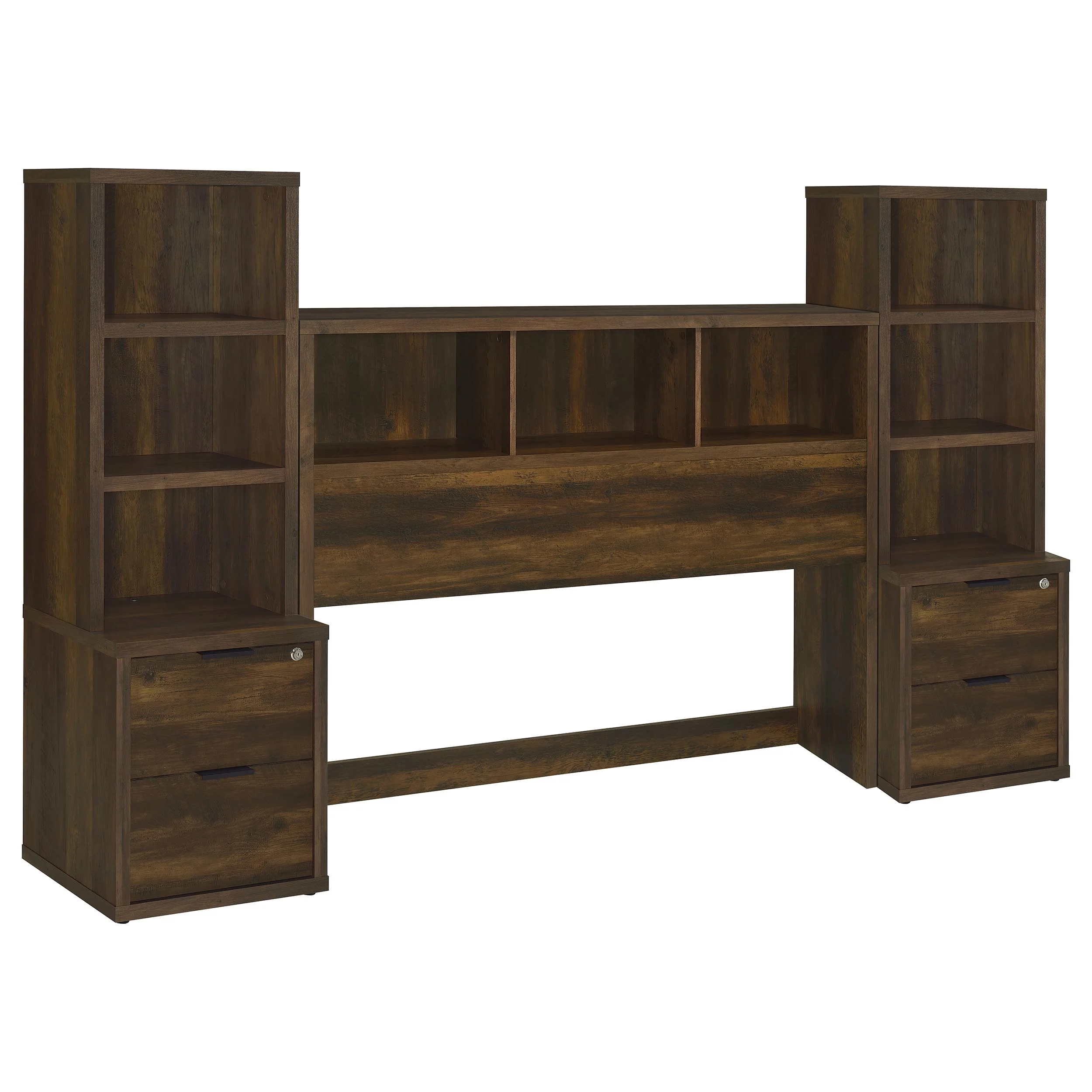 Westpark Dark Pine 3-piece Queen Bedroom Set Bookcase Head - Image 2