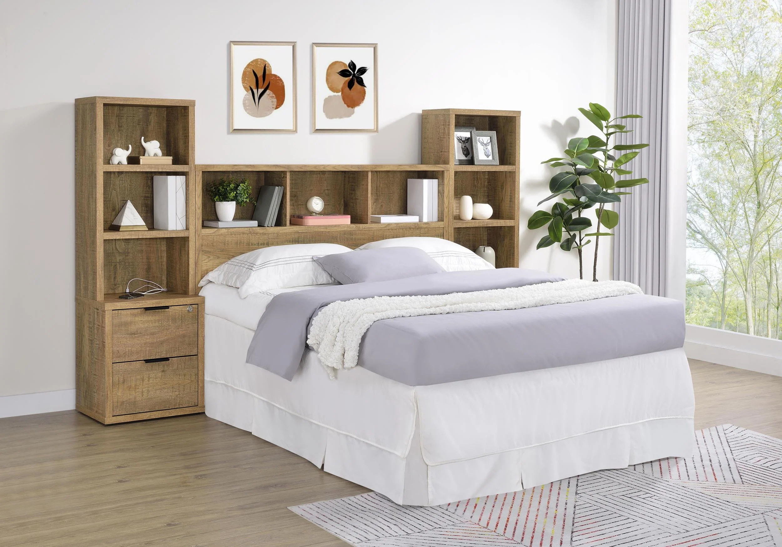 Westpark Mango 49-inch Queen Bookcase Headboard - Image 11