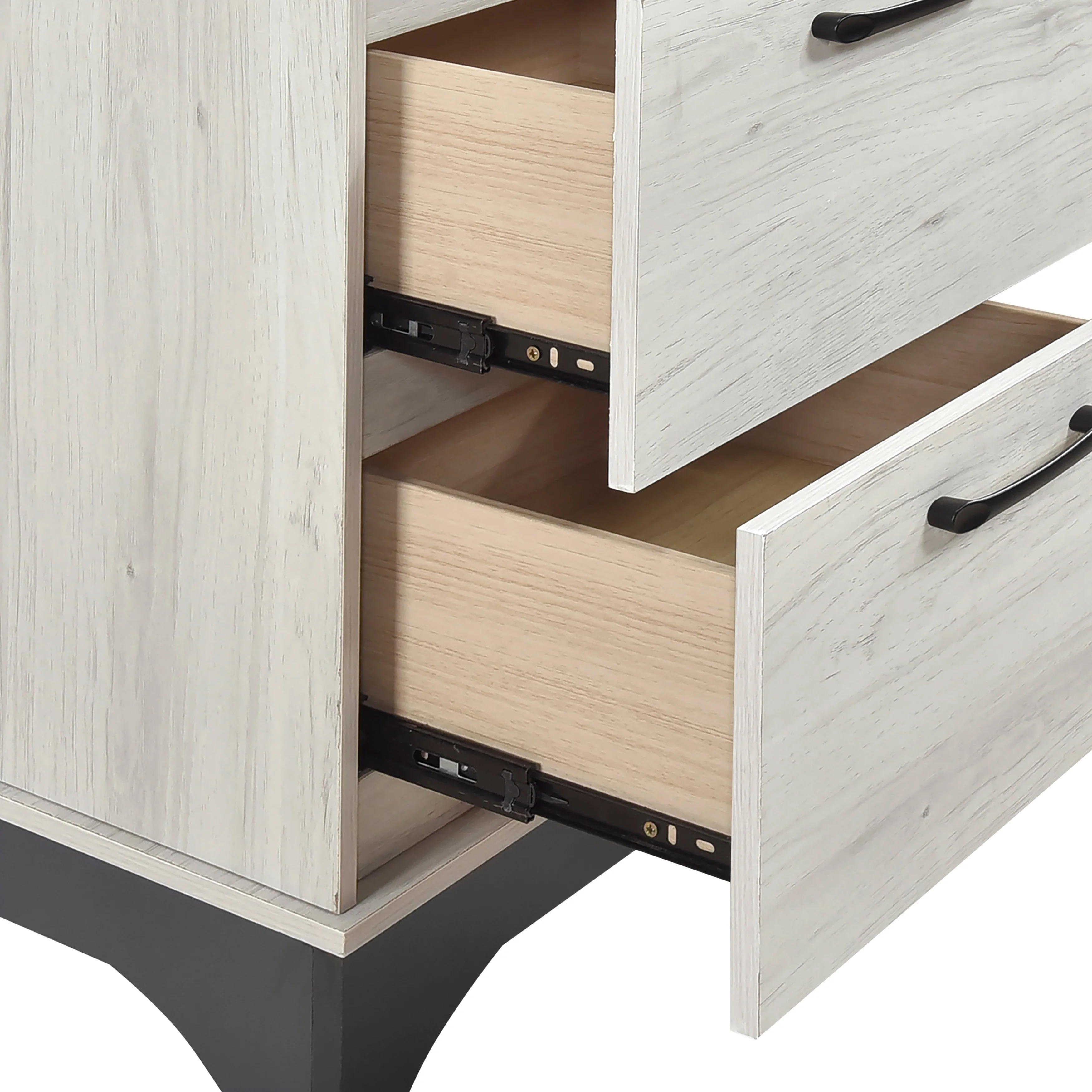 Westport White Oak/Beige 4-Piece Twin Bedroom Set - Image 5