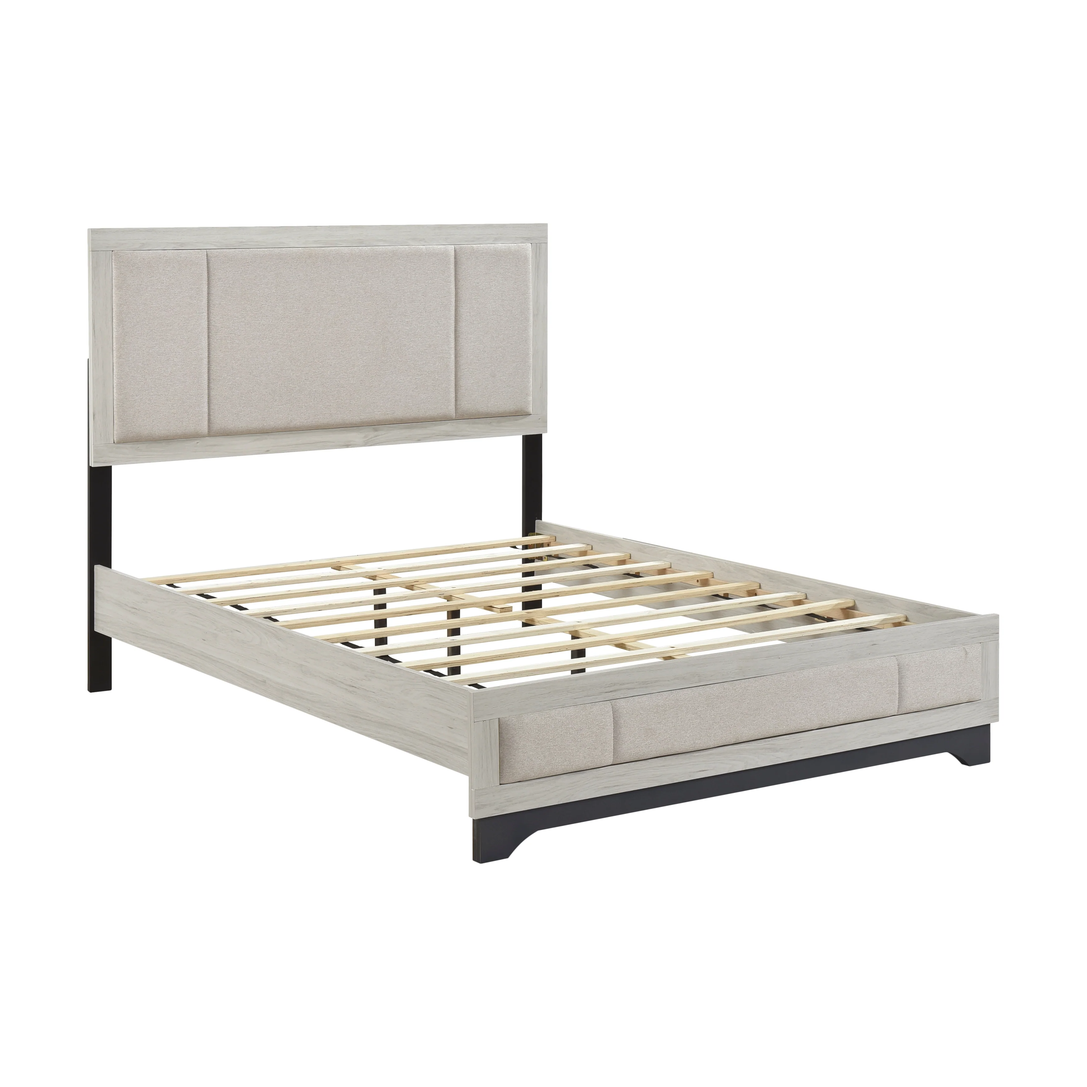 Westport White Oak/Beige California King Platform Bed - Image 4