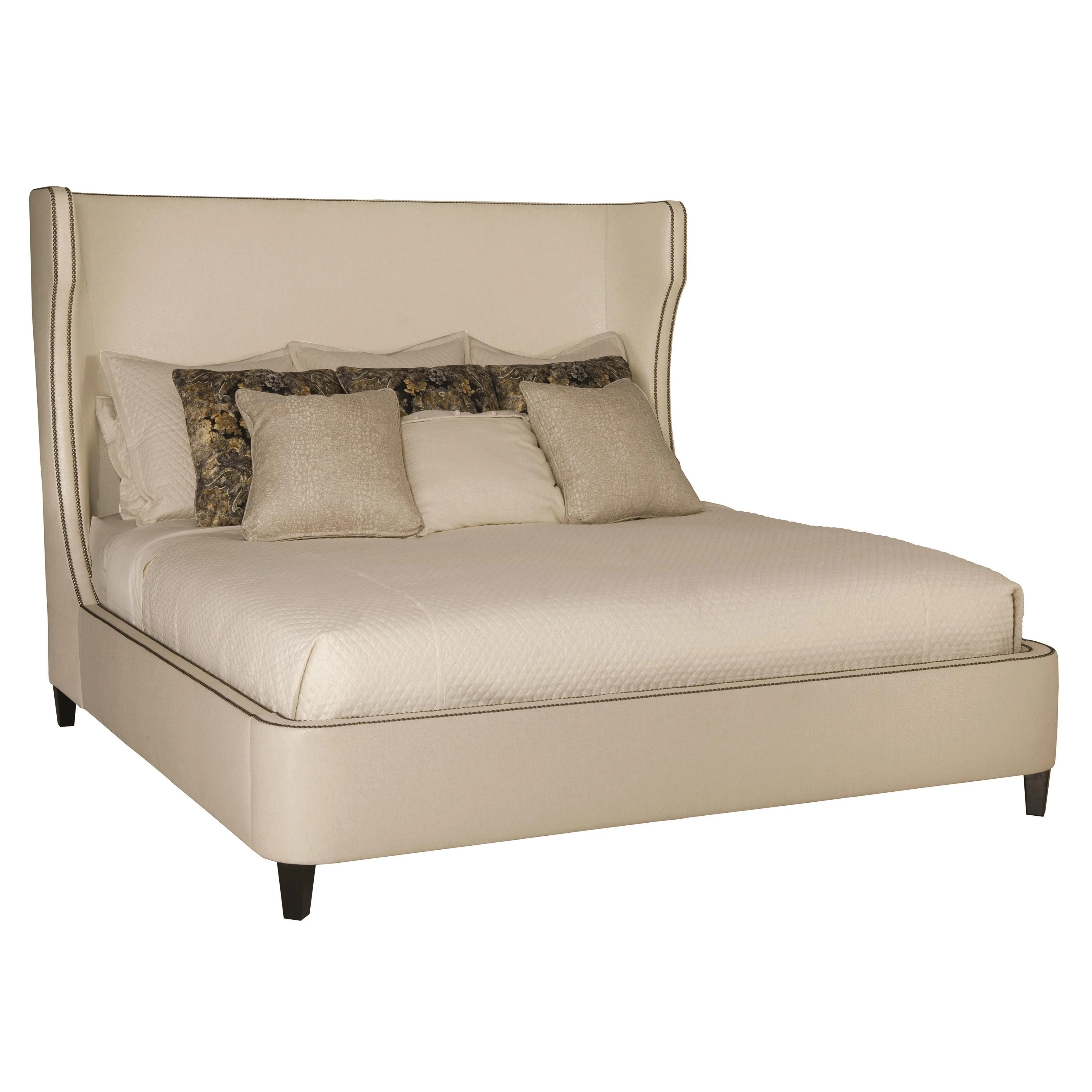 Wheeling Beige/Tan Fabric Shelter King Bed - Image 2