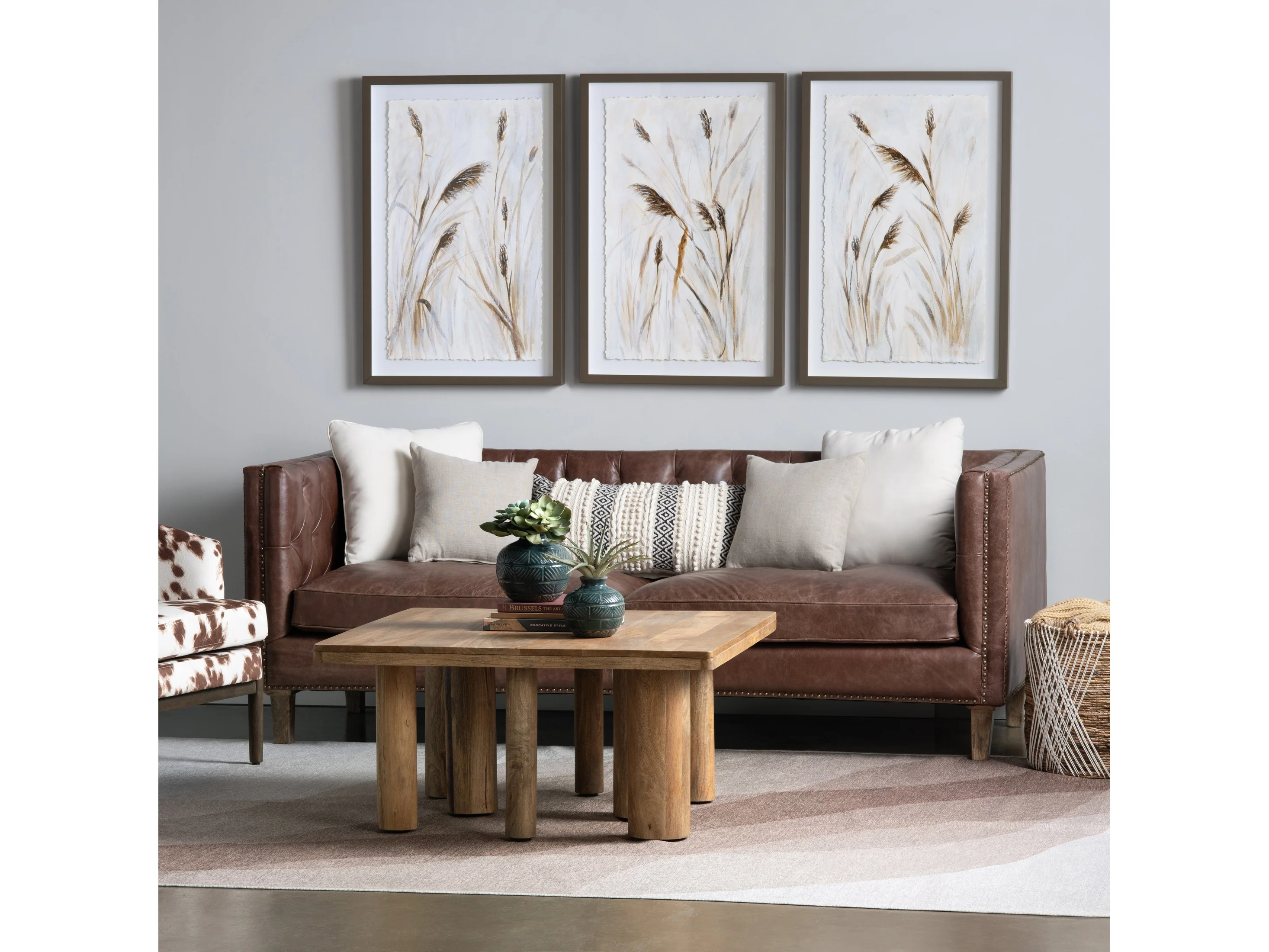 Whispful Thinking Brown/White Wall Art