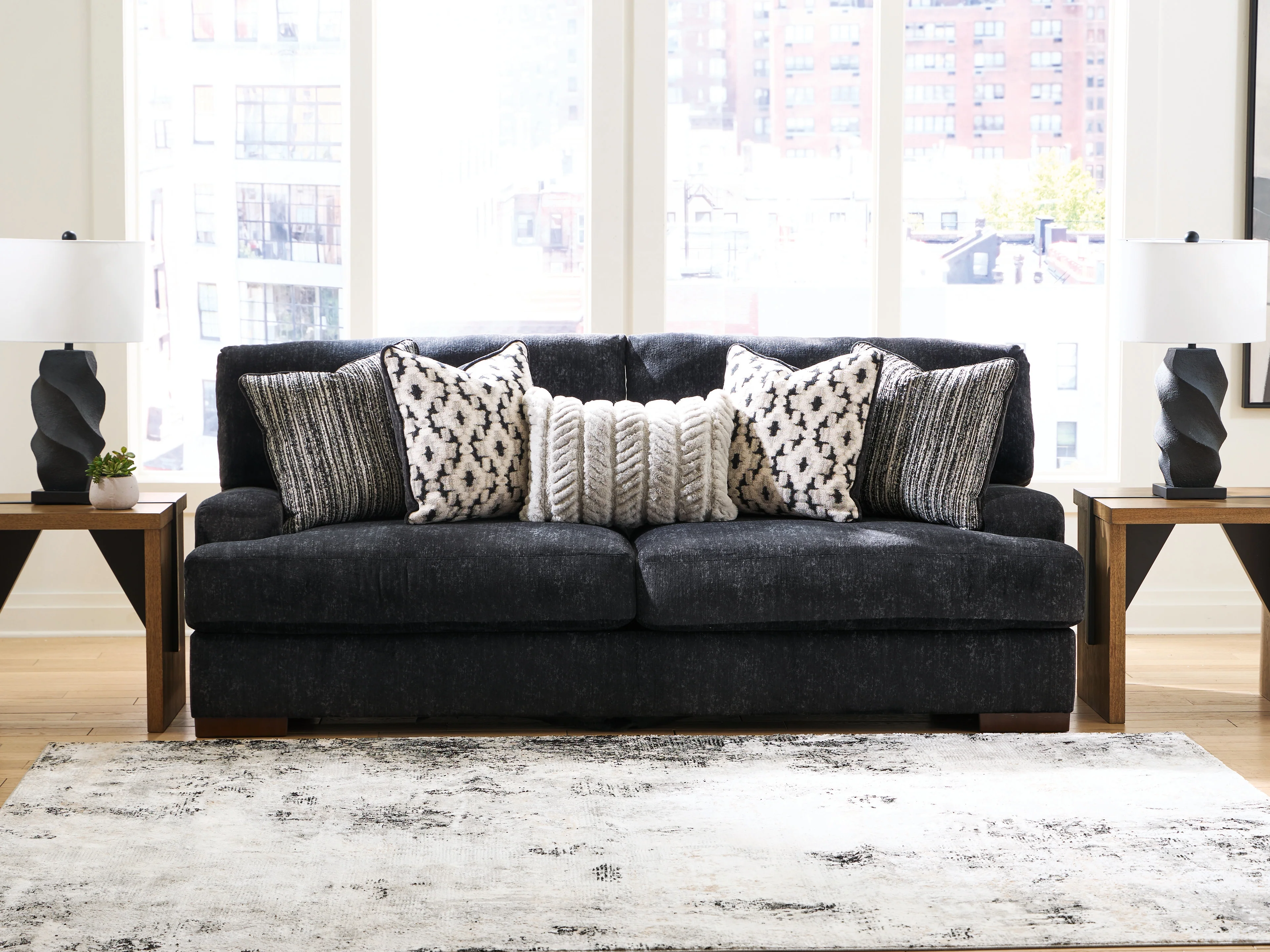 Whitmore Manor Black Pearl Sofa (Online Special Price)