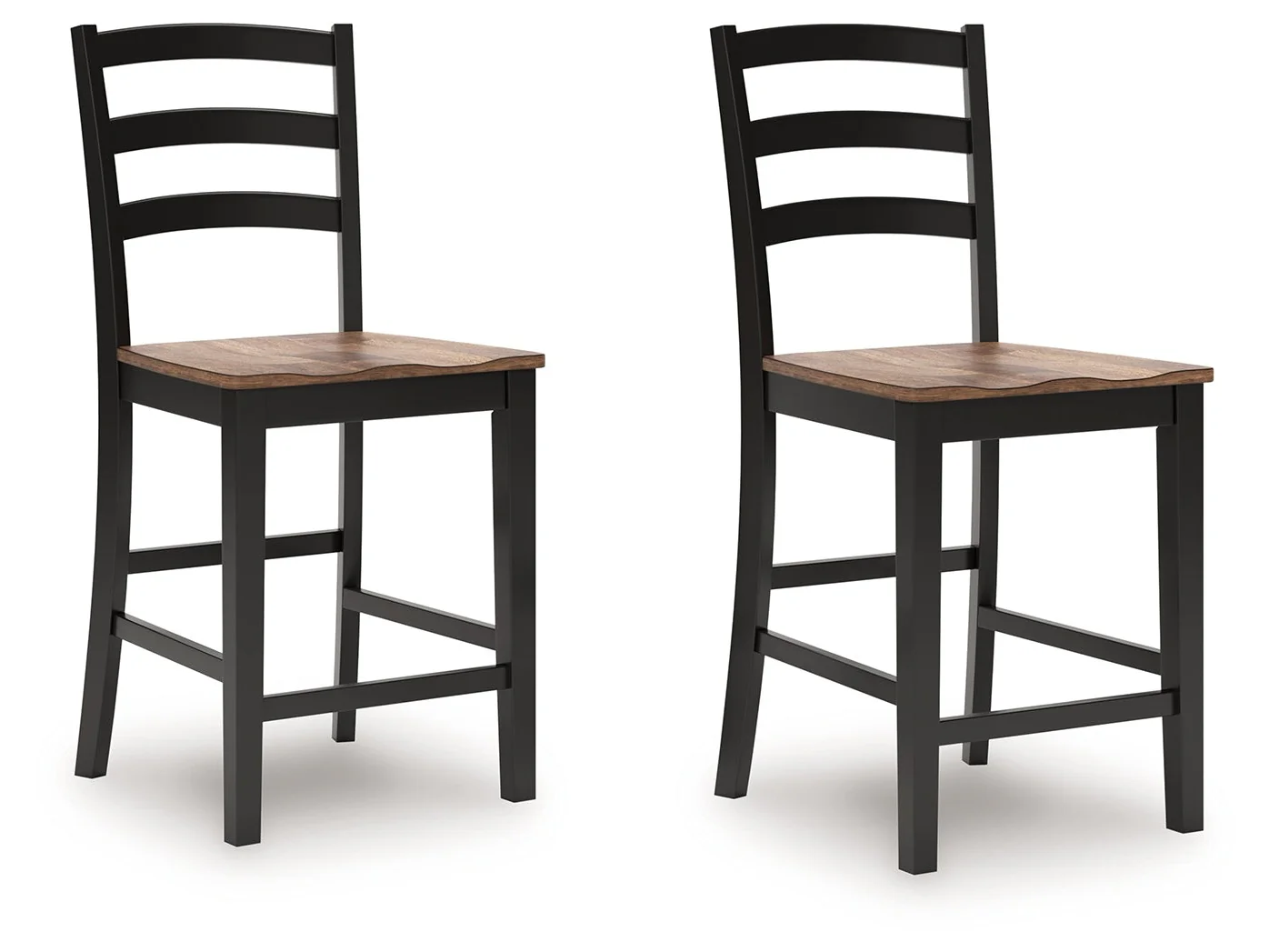 Wildenauer Brown/Black Counter Height Barstool D634-124 - Image 2