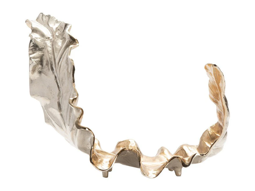 Willow Gold Larger Two-Toned Leaf 2 Sculptural