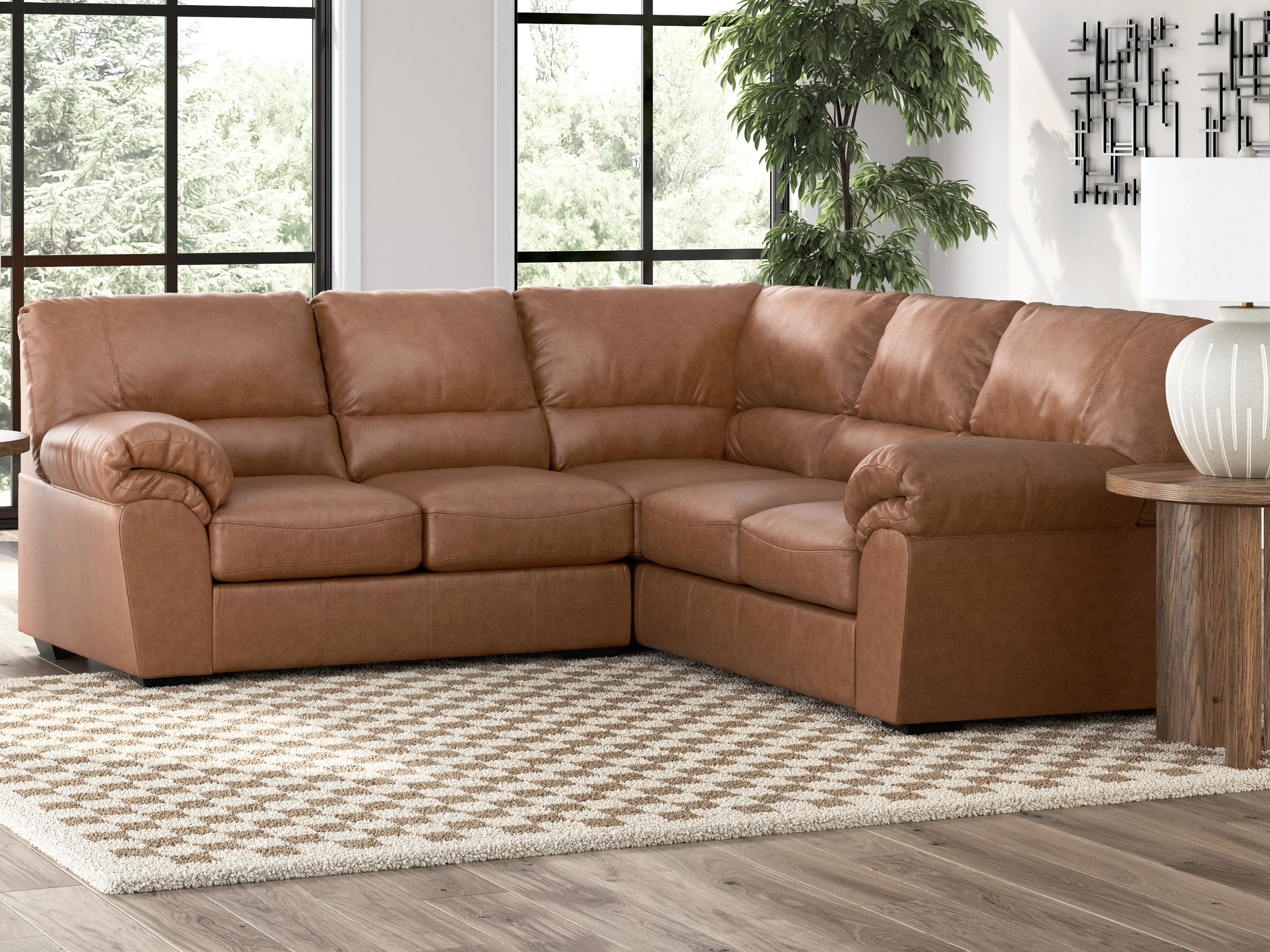 WillowBend Caramel 2-Piece Sectional