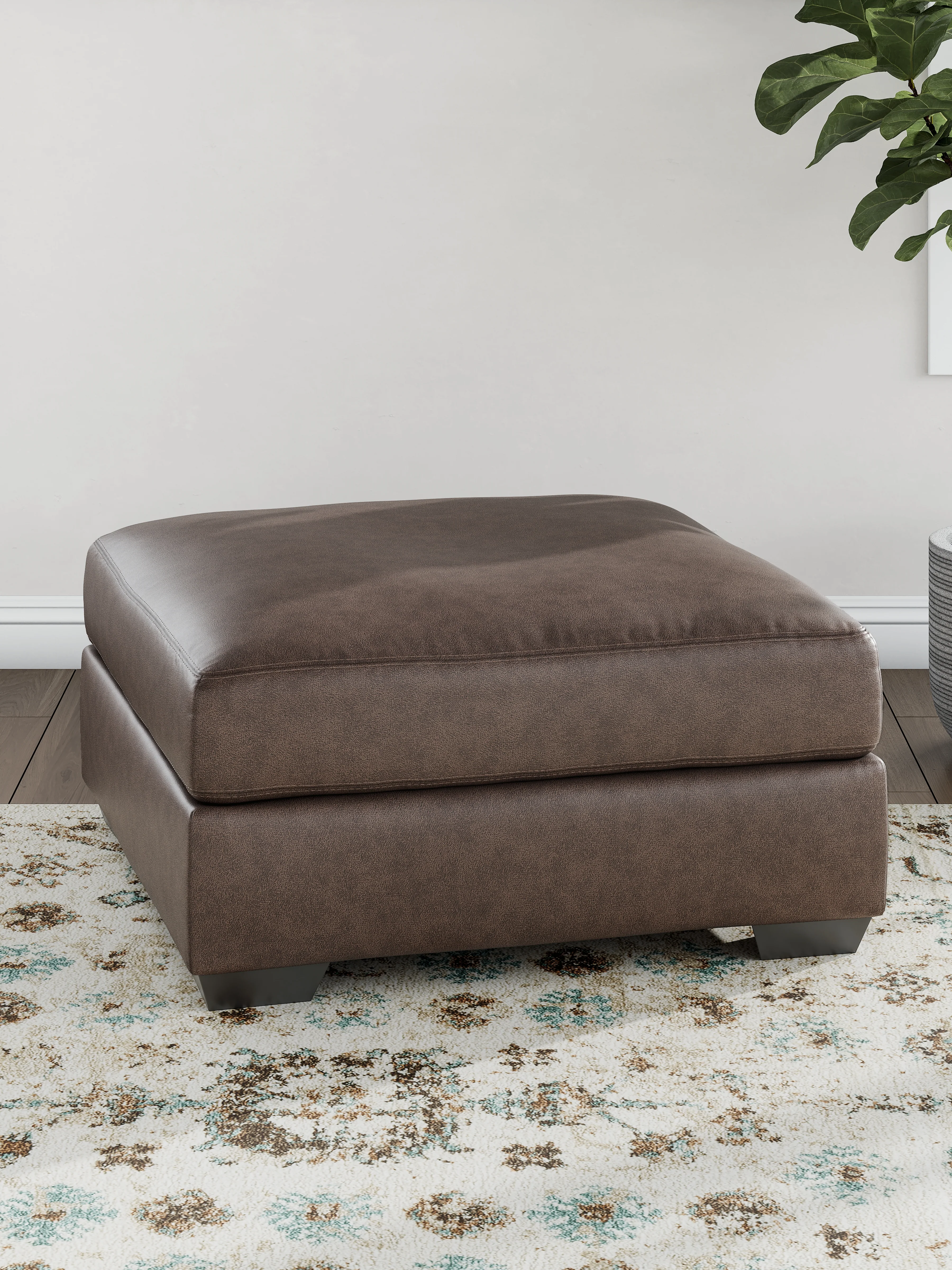 WillowBend Umber Oversized Accent Ottoman - Image 2