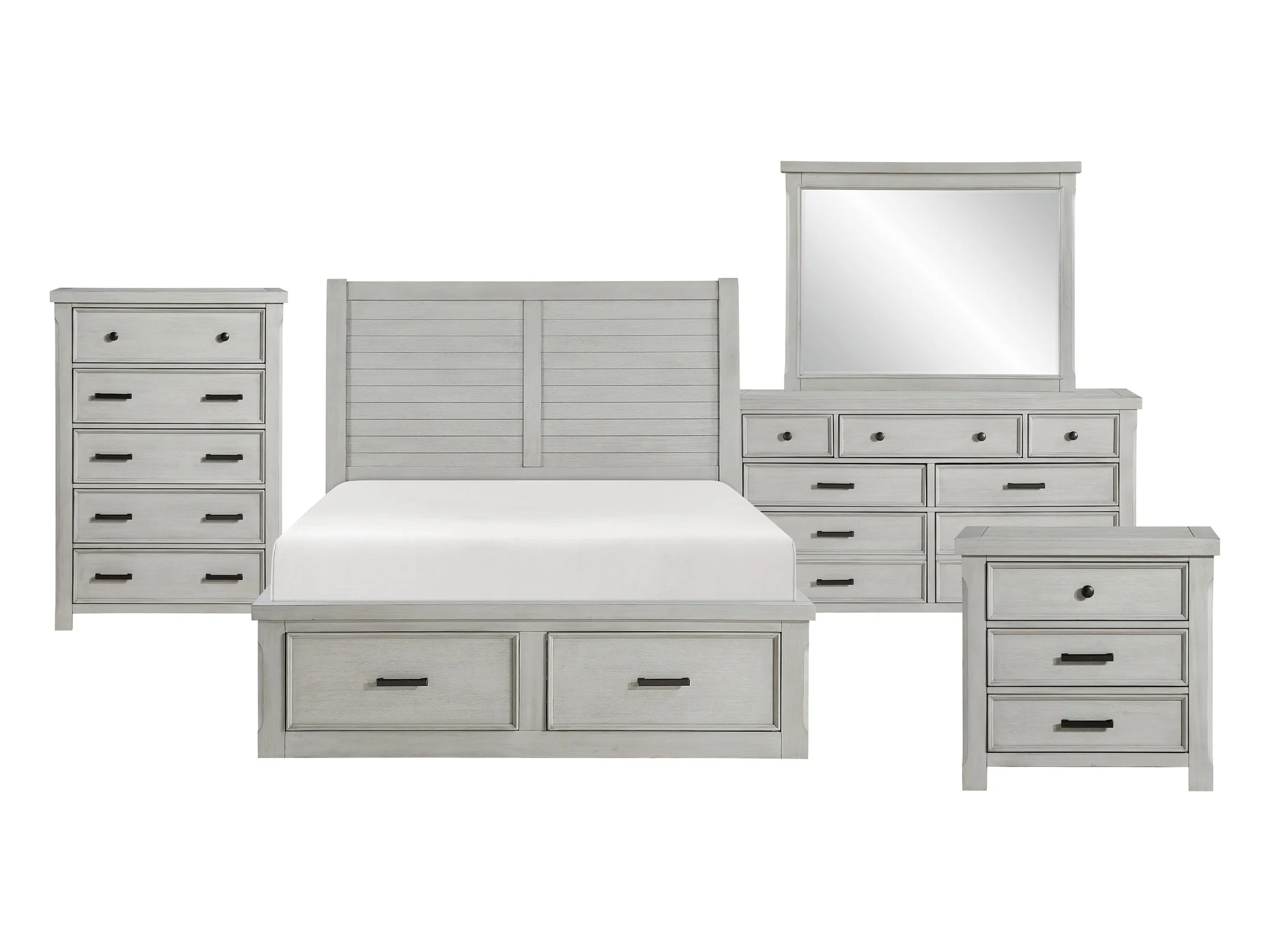 Willowbrook Light Gray 5-Piece Queen Bedroom Set - Image 18
