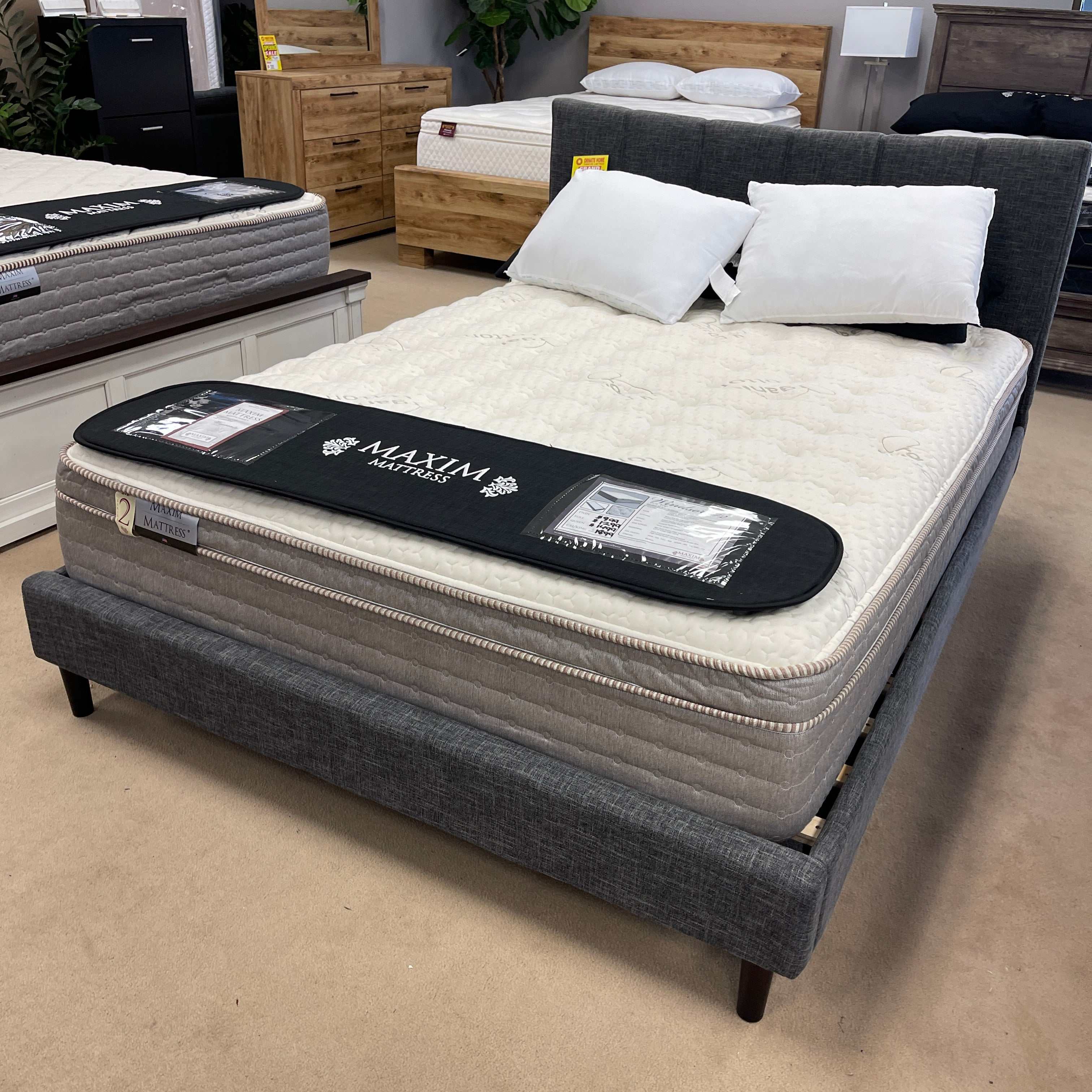 Windmill #2 Taupe Box Top 12" Mattress / Medium - Image 8