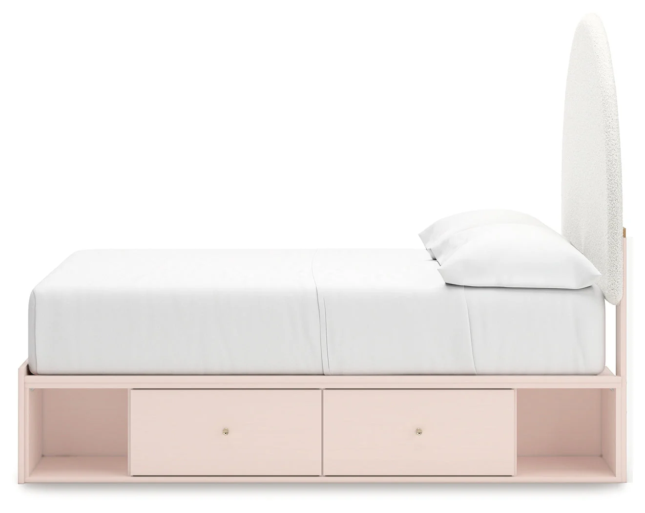 Wistenpine Blush Full Upholstered Panel Youth Bed with Storage (Online Special Price) - Image 8