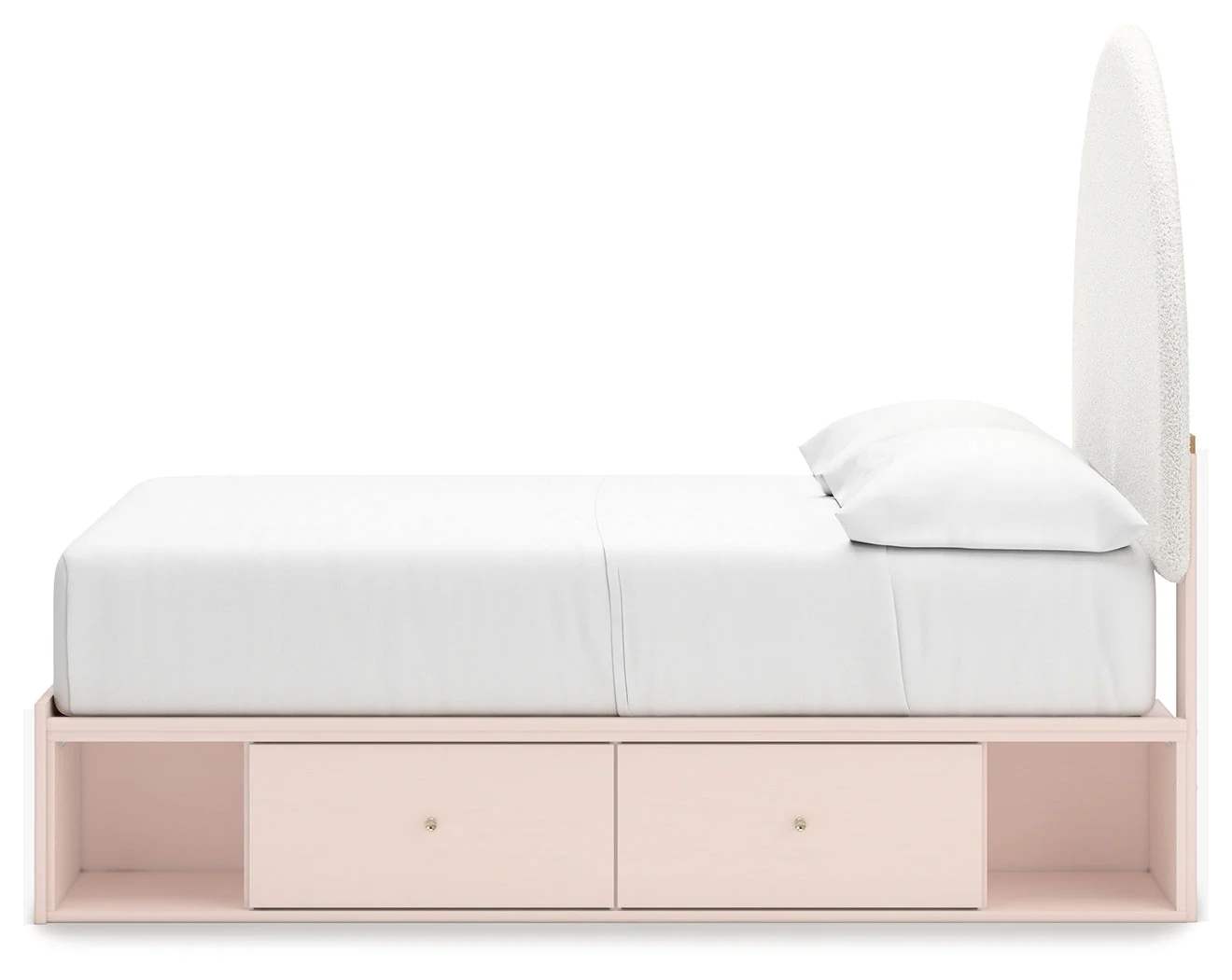 Wistenpine Blush Full Upholstered Panel Youth Bed with Storage (4 drawers) (Online Special Price) - Image 9