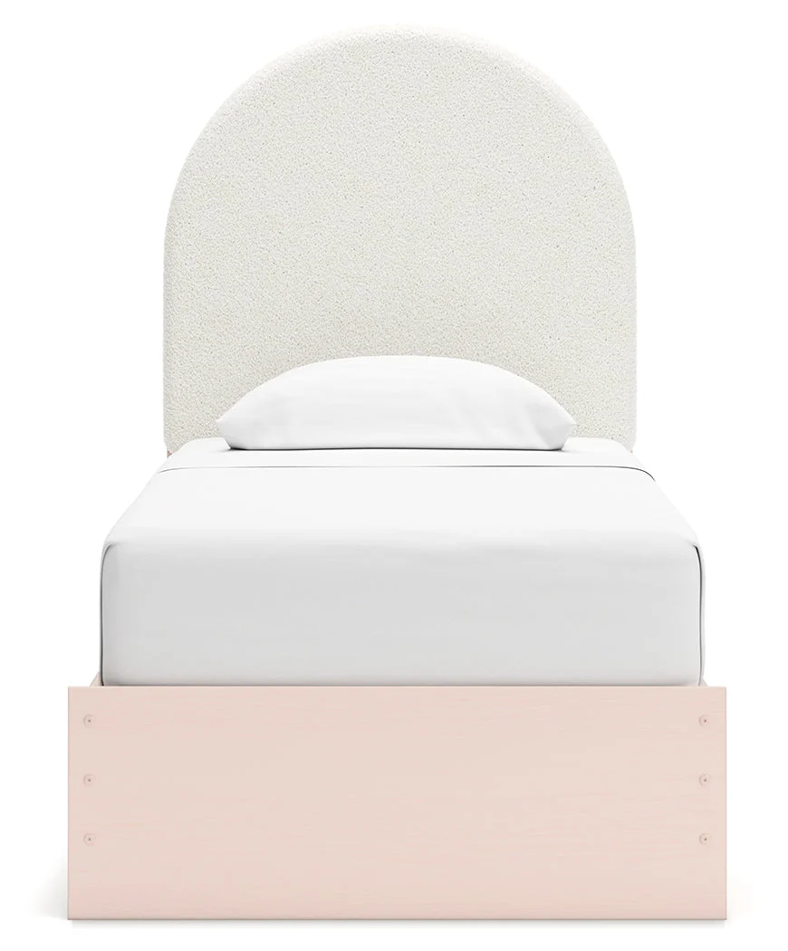 Wistenpine Blush Twin Upholstered Panel Youth Bed with Storage (2 drawers) (Online Special Price) - Image 7