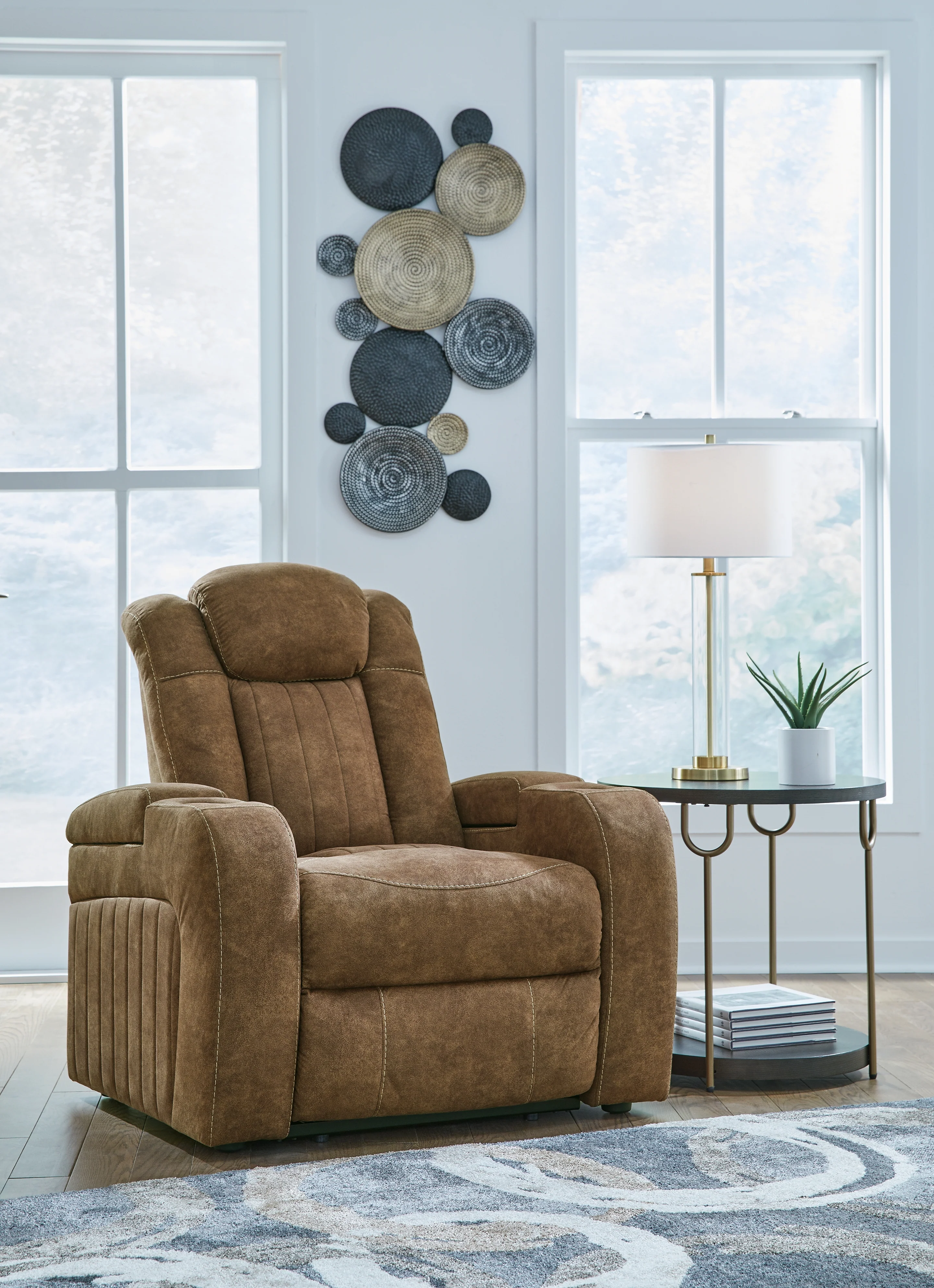 Wolfridge Brindle Power Reclining Sofa and Power Recliner (Online Special Price) - Image 11