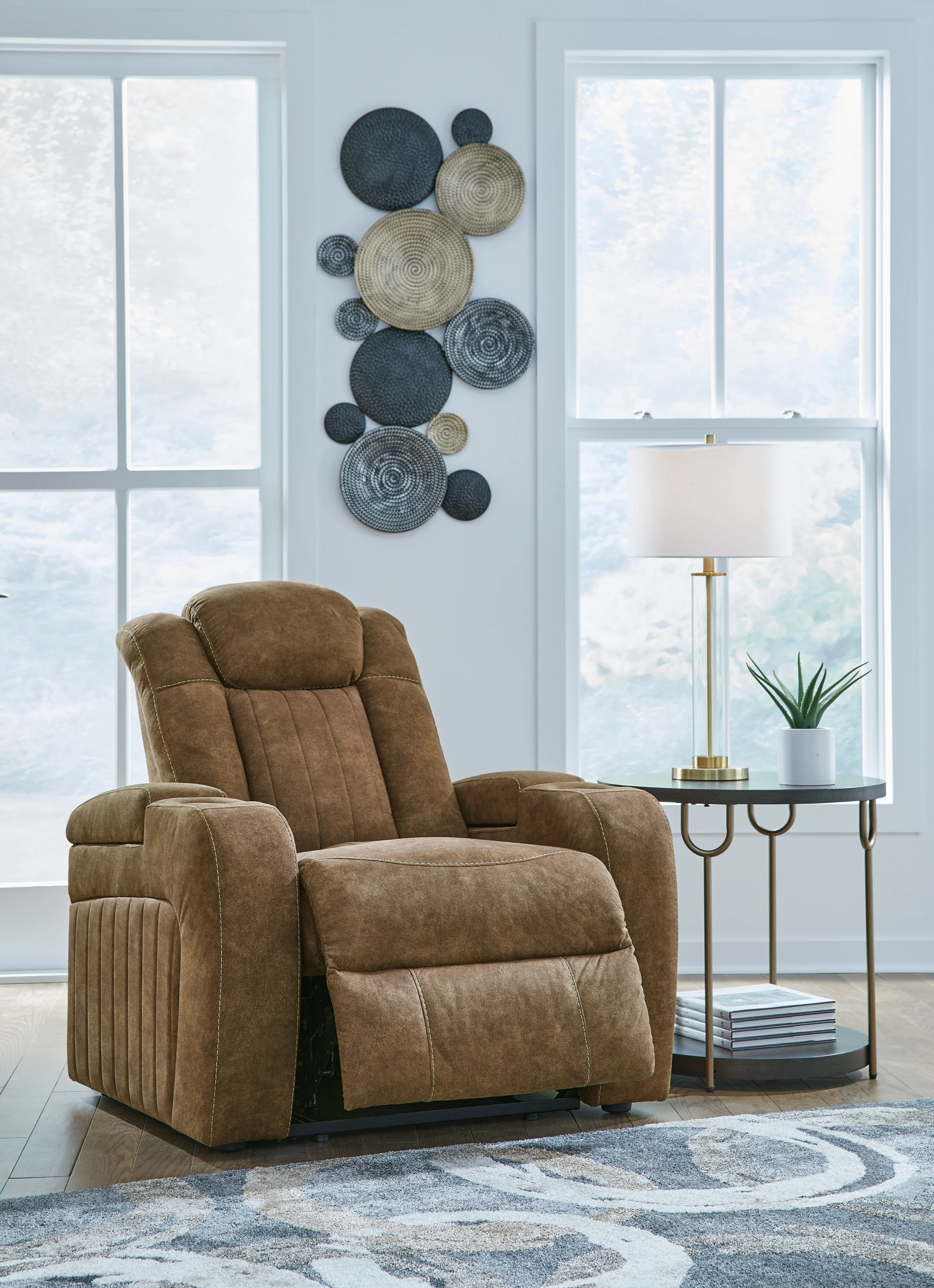 Wolfridge Brindle Power Reclining Sofa and Power Recliner (Online Special Price) - Image 12