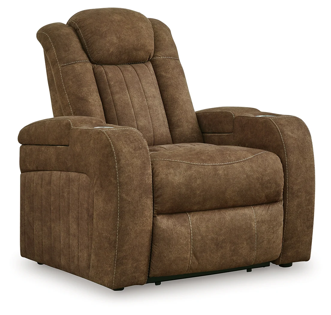 Wolfridge Brindle Power Reclining Sofa and Power Recliner (Online Special Price) - Image 3