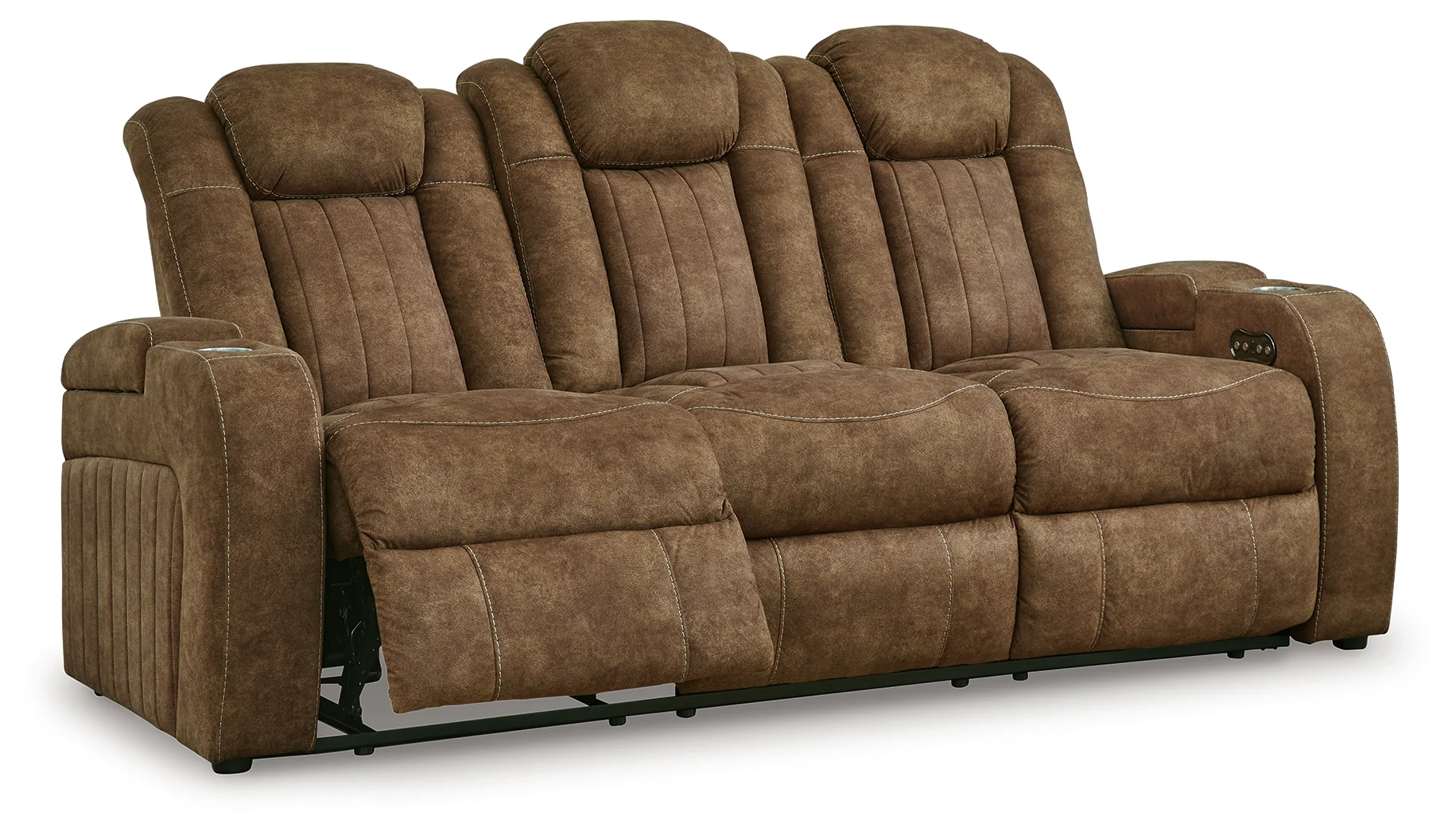 Wolfridge Brindle Power Reclining Sofa and Power Recliner (Online Special Price) - Image 8