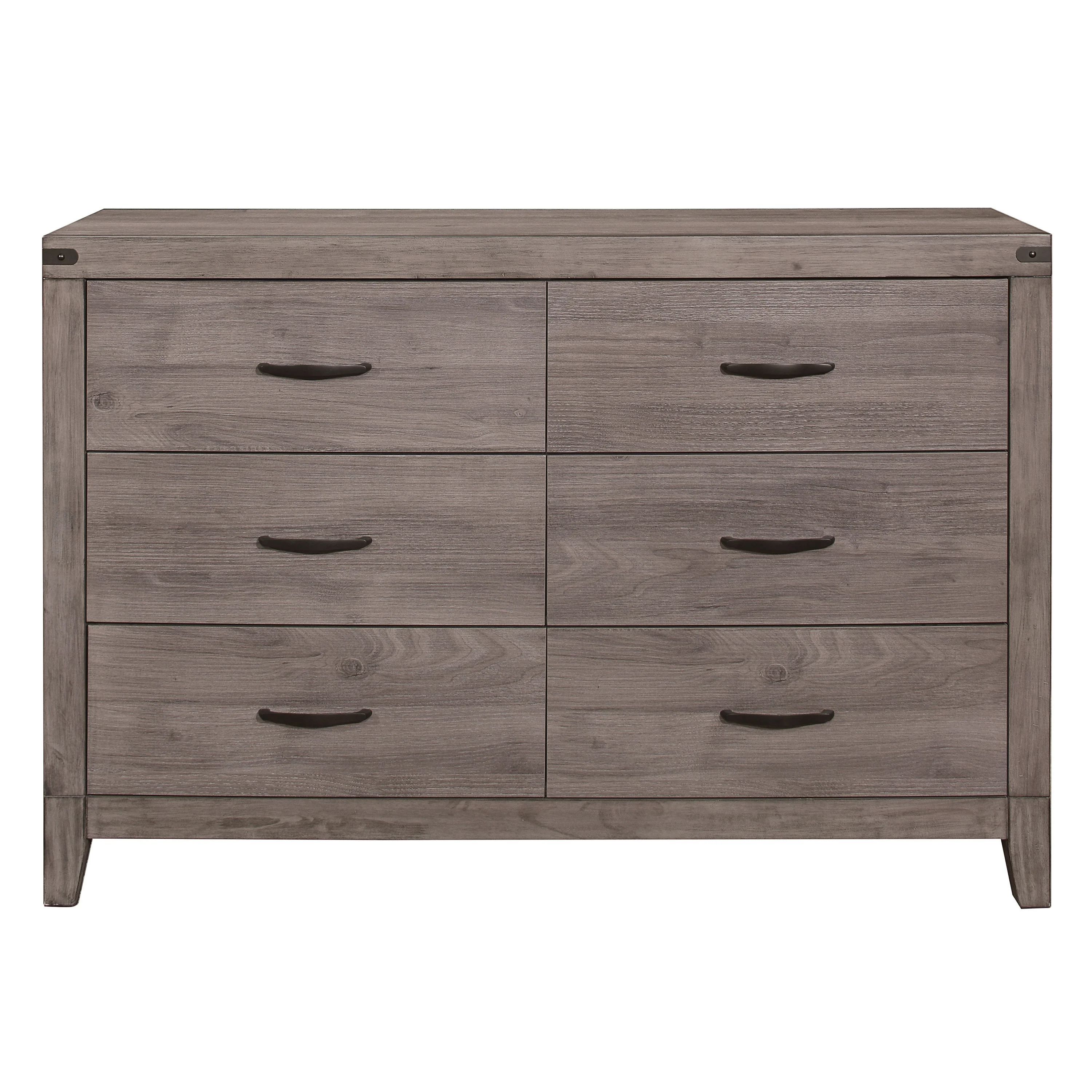 Woodrow Brownish Gray 5-Piece Twin Bedroom Set - Image 5