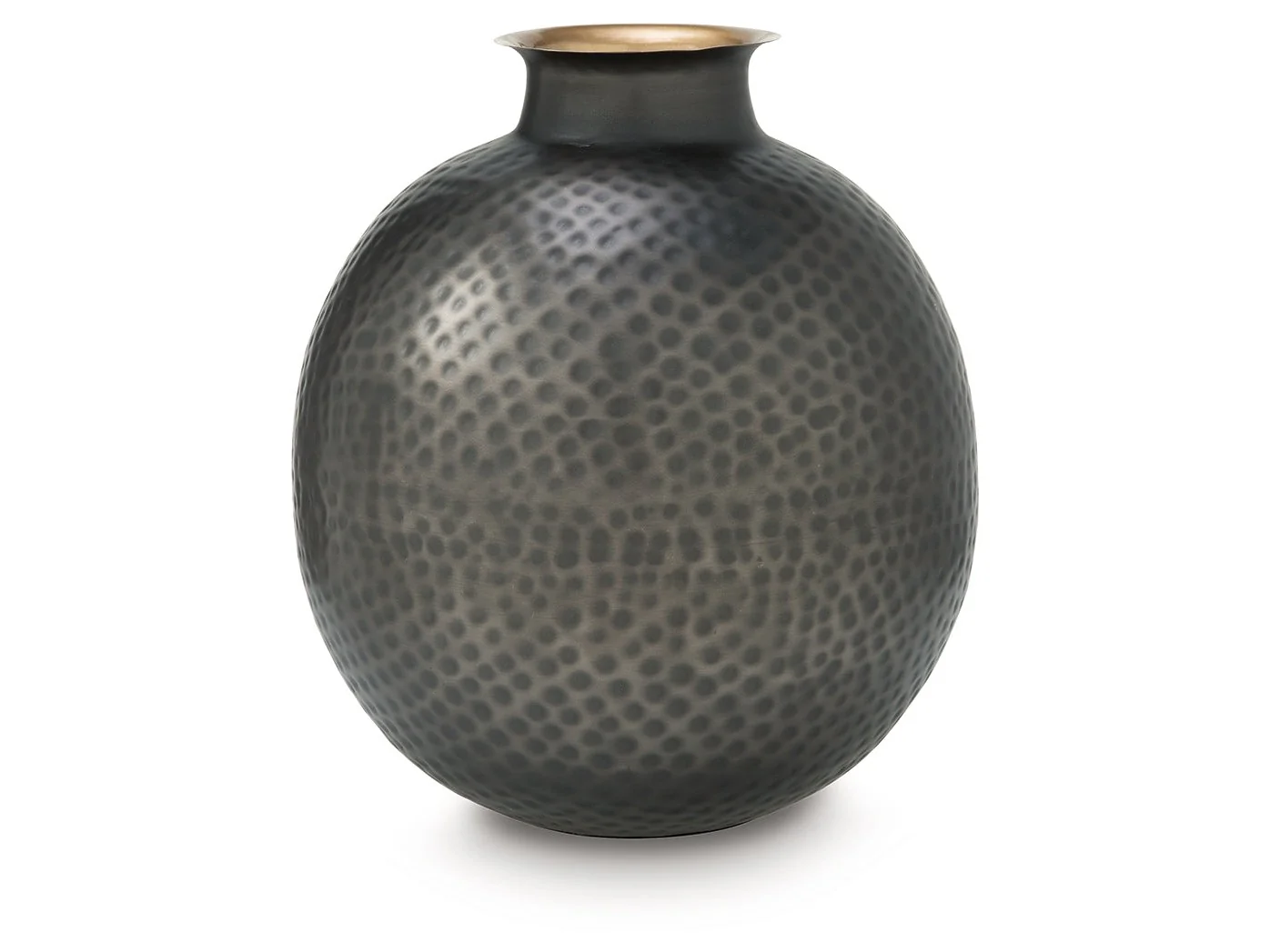 Woody Pewter/Gold Vase