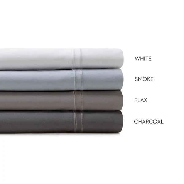 Woven Supima White Cal King Cotton Sheet Set - Image 5