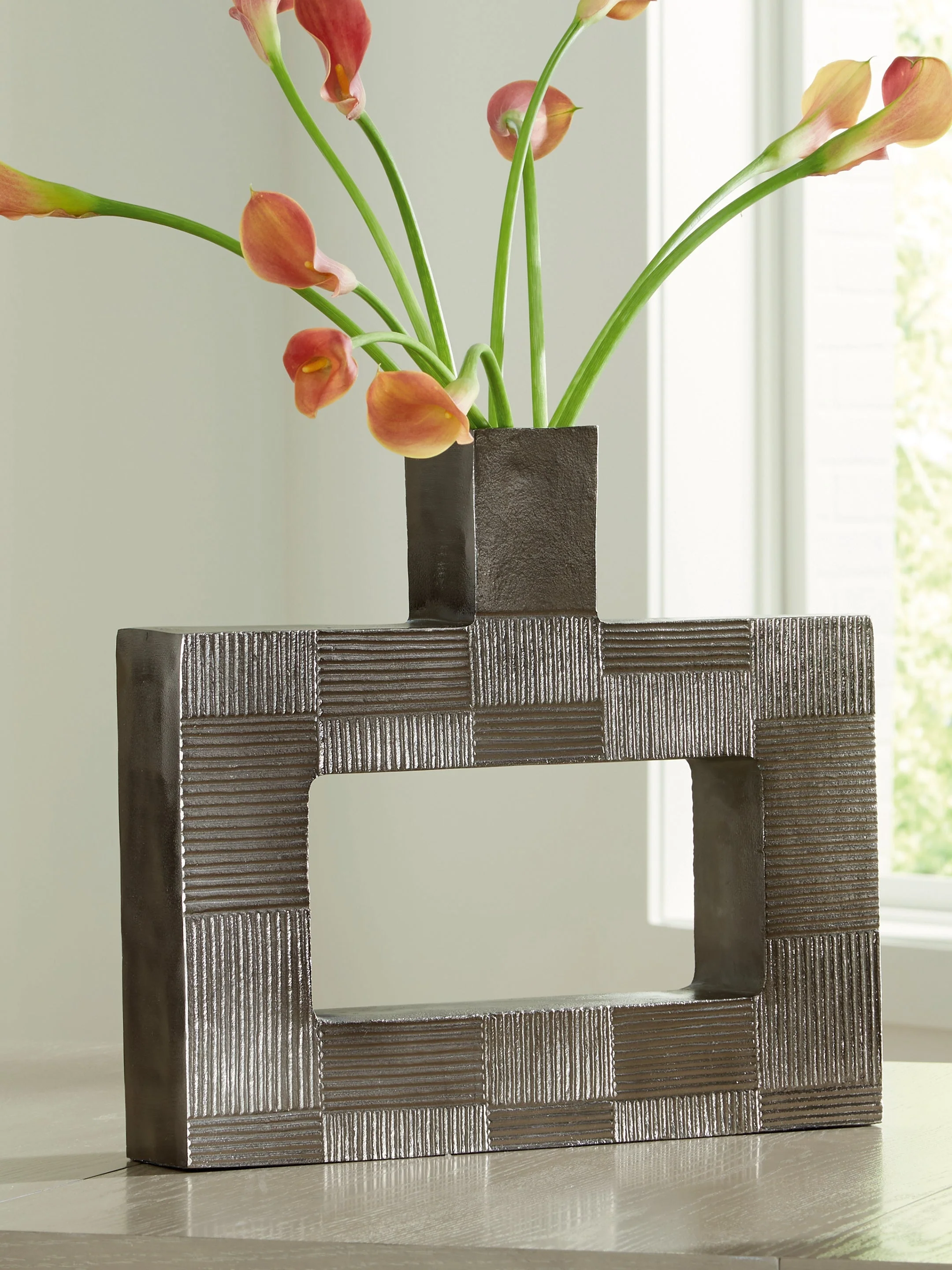 Wrengrove Antique Nickel Finish Vase (Online Special Price) - Image 2