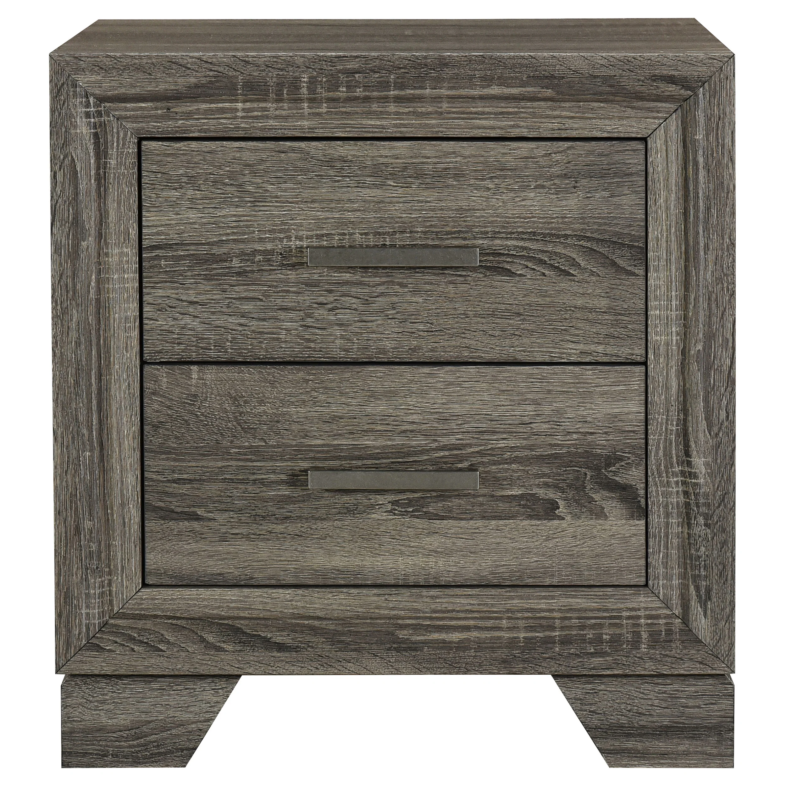 Wright Brown Oak 4-piece California King Bedroom Set - Image 6