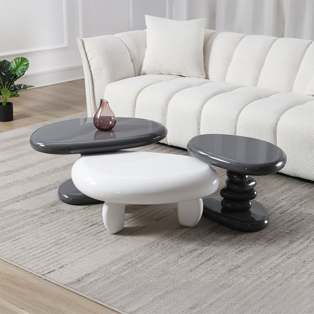 Wylie White High Gloss Coffee Table - Image 7