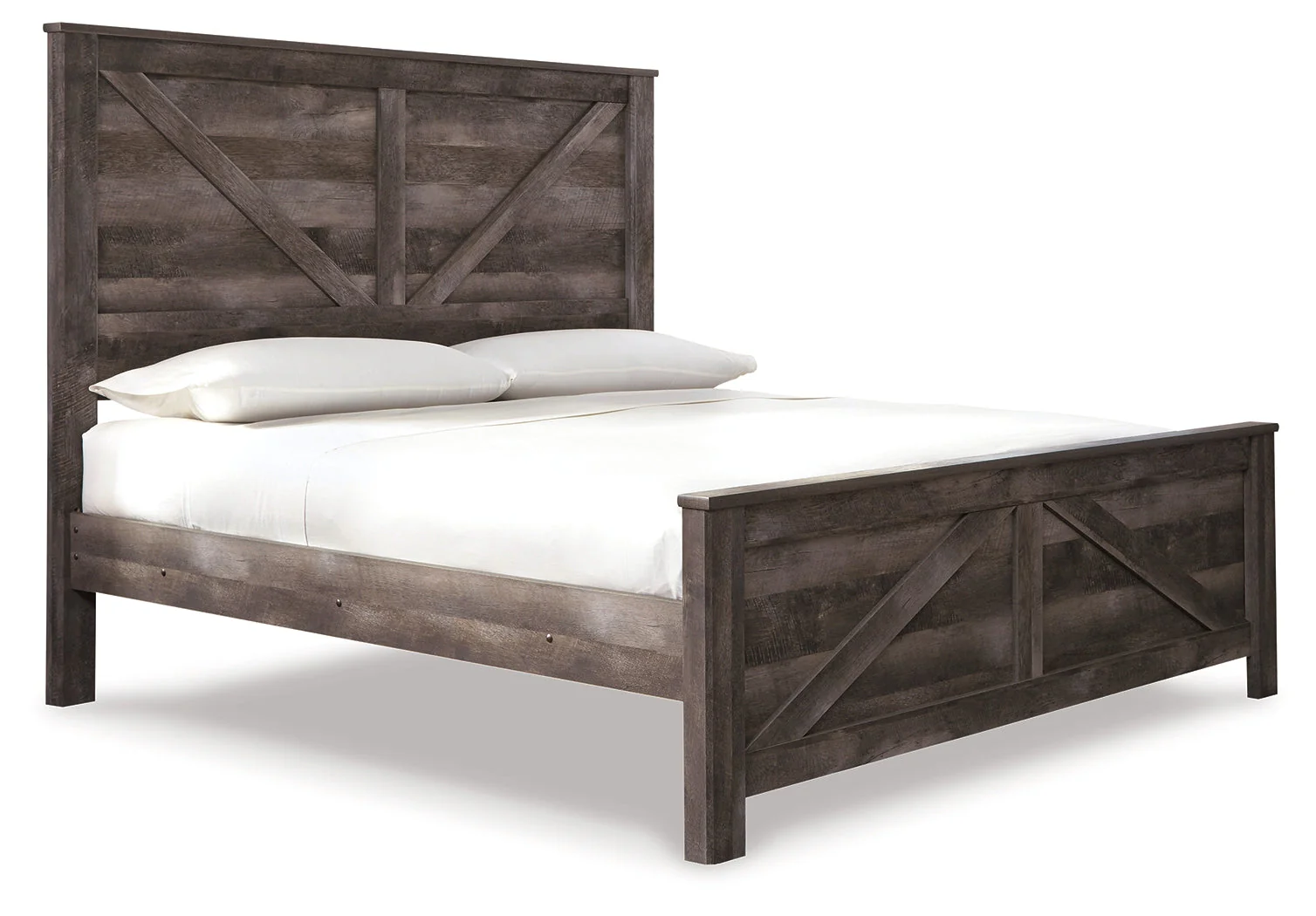 Wynnlow Gray King Crossbuck Panel Bedroom Set with Chest (Online Special Price) - Image 5