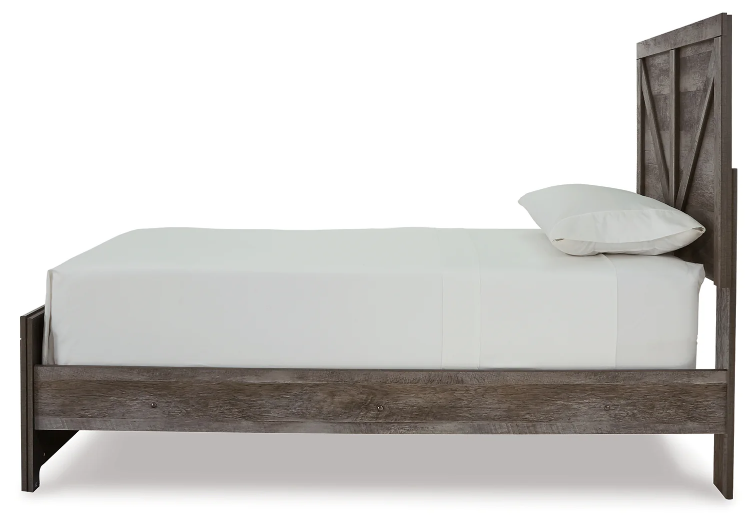 Wynnlow Gray Twin Crossbuck Panel Bed, Dresser and Mirror (Online Special Price) - Image 6