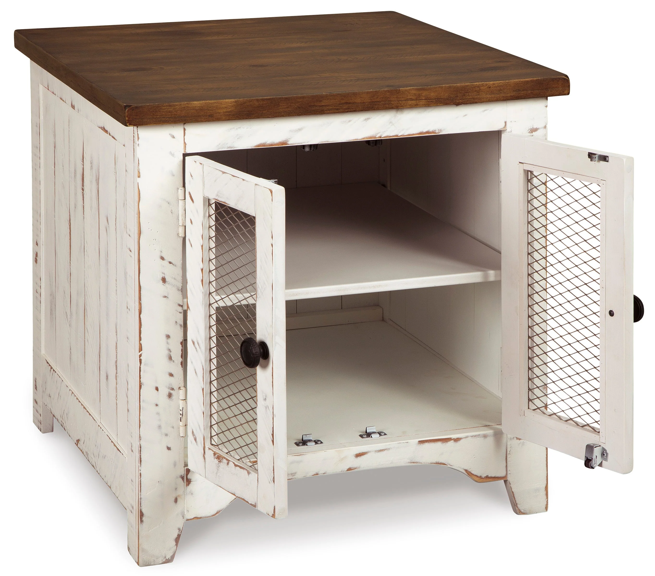 Wystfield White/Brown Rectangular End Table (Online Special Price) - Image 3