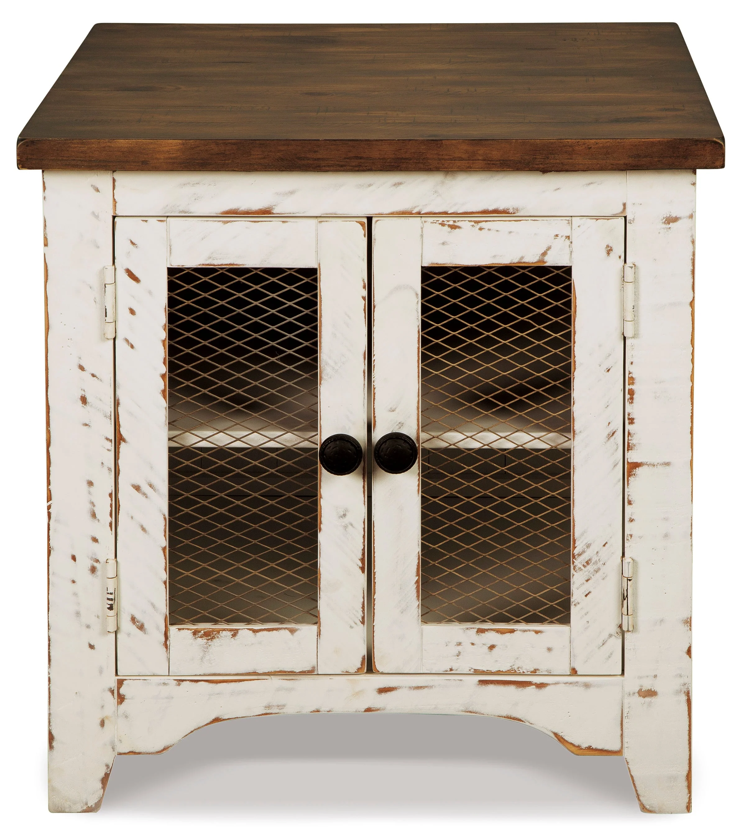 Wystfield White/Brown Rectangular End Table (Online Special Price) - Image 4