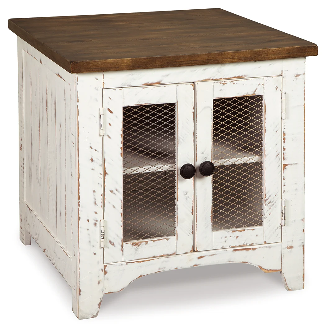 Wystfield White/Brown Coffee Table and 2 End Tables - Image 6