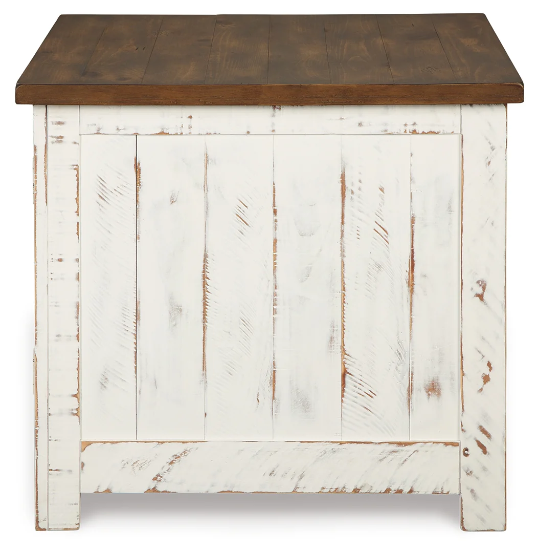 Wystfield White/Brown Coffee Table and 2 End Tables - Image 8