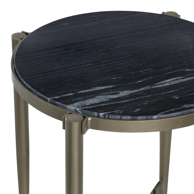 Xander Gold/Black End Table - Image 3