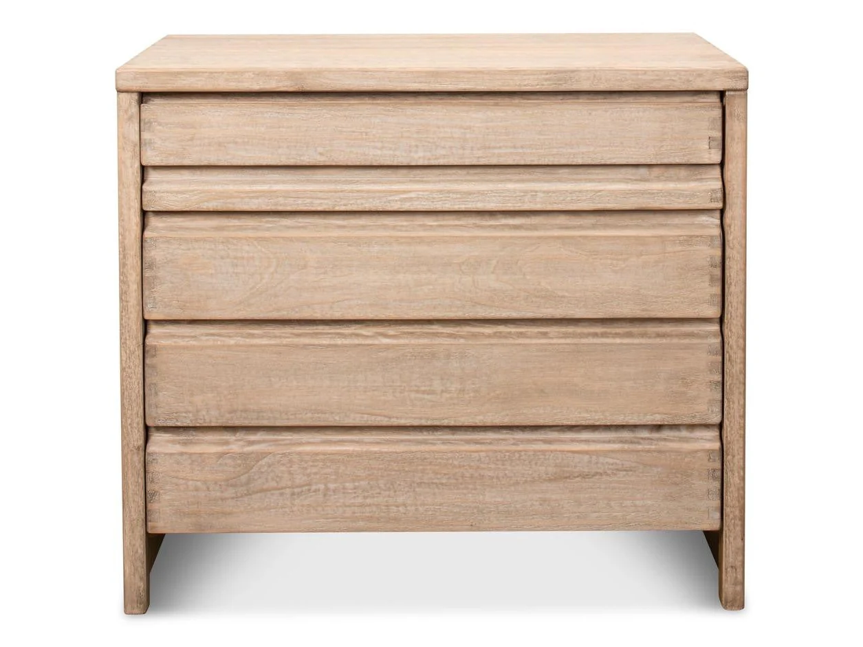 Xander Tan Five Drawer Commode