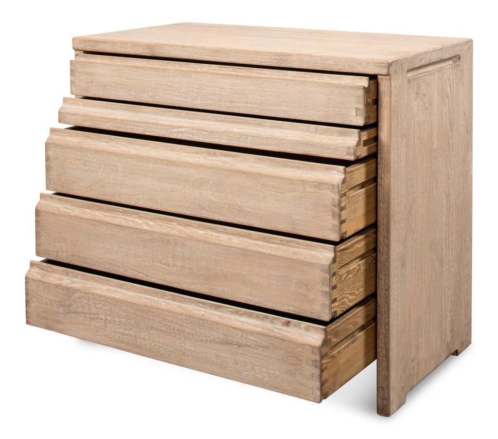 Xander Tan Five Drawer Commode - Image 2