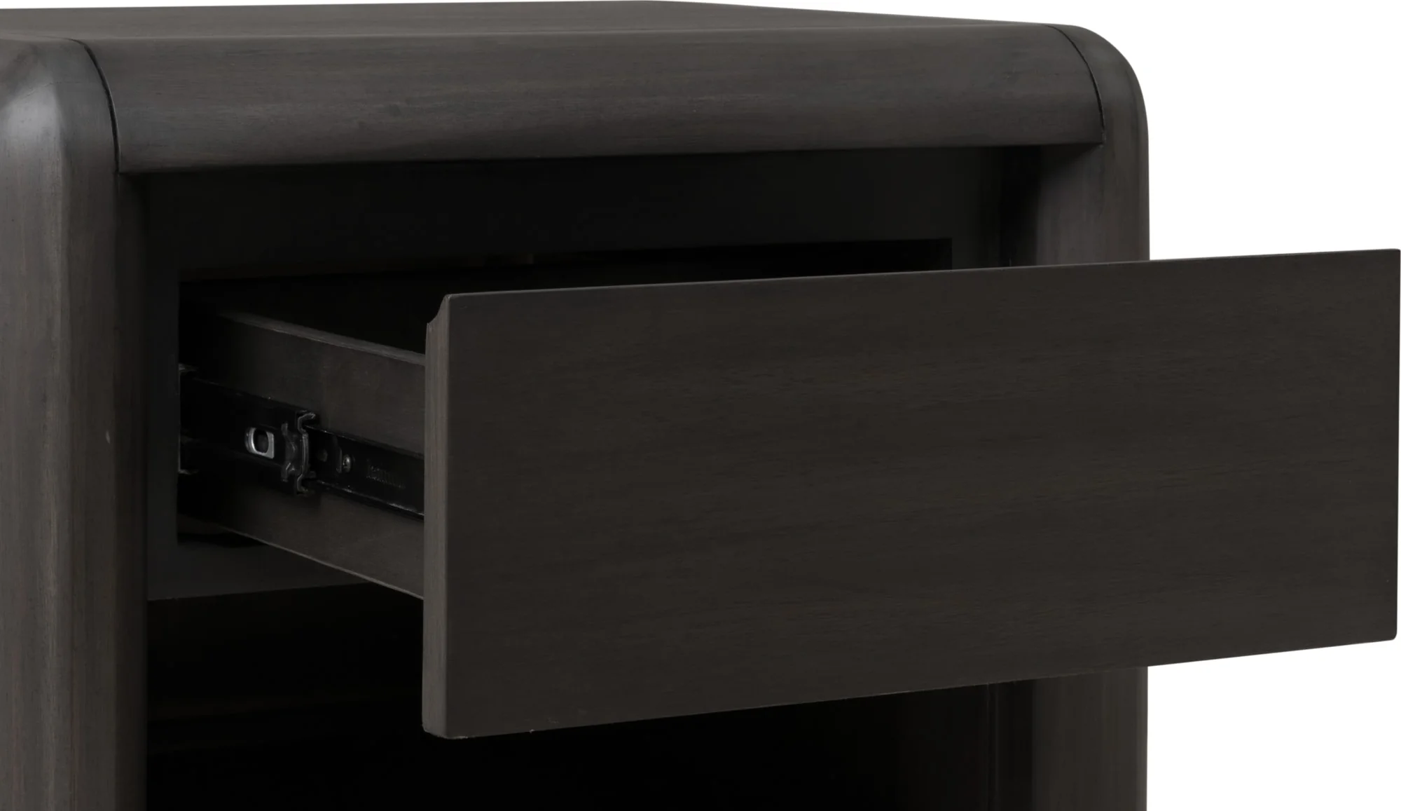 Xolani Jaguar One Drawer Acacia Wood Nightstand - Image 5