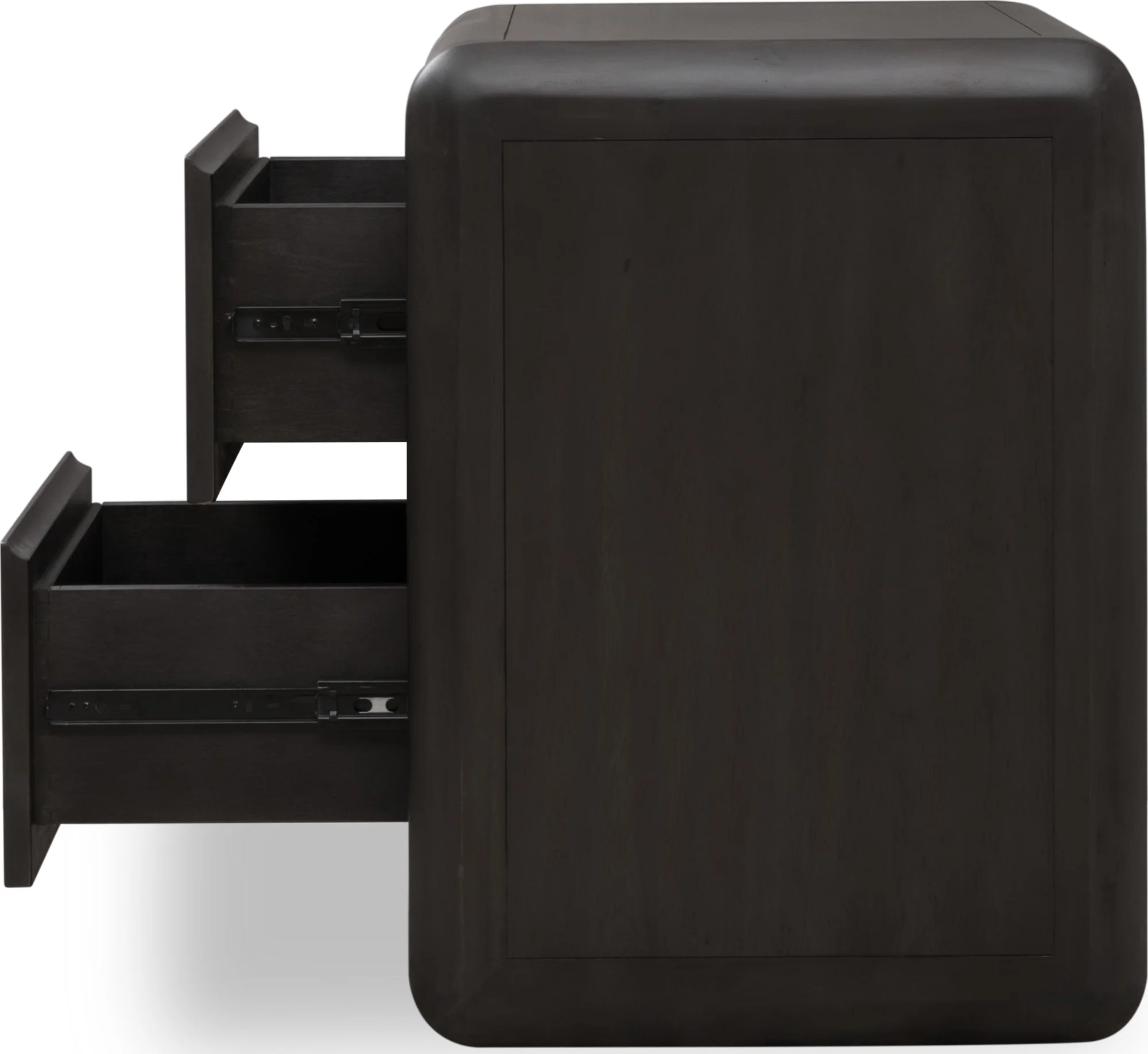 Xolani Jaguar Two Drawer Acacia Wood Nightstand - Image 9