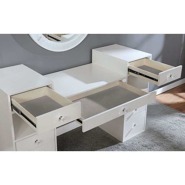 Yasmine Luminous White Vanity Set - Image 3