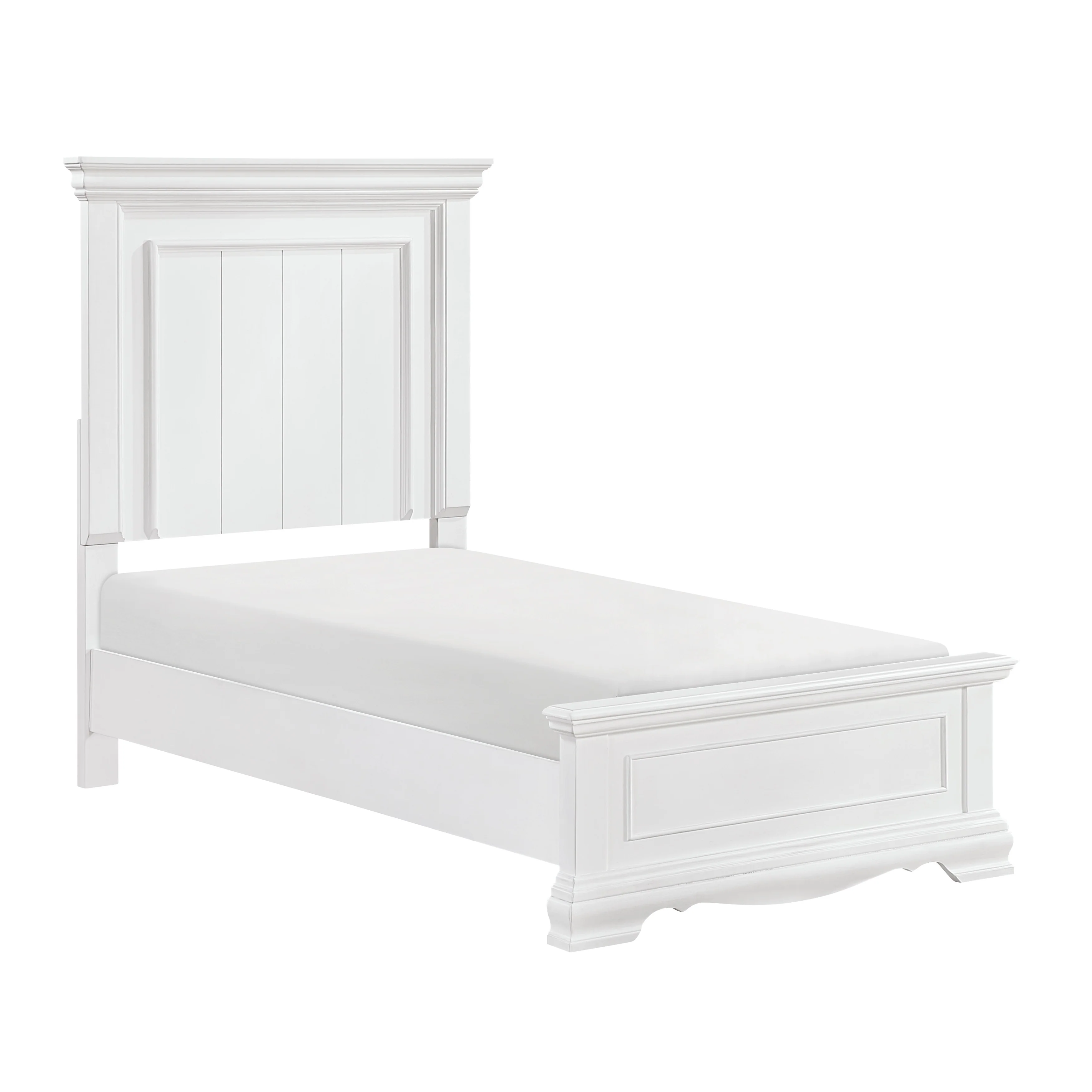 York White 4-Piece Twin Bedroom Set - Image 4
