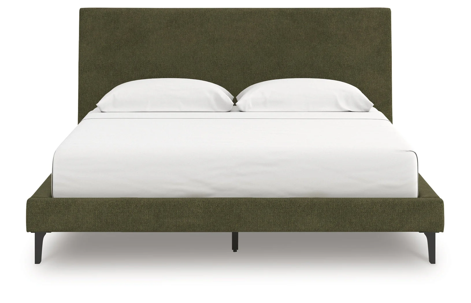 Zadilyn Sage Green California King Upholstered Bed with Roll Slats (Online Special Price) - Image 3
